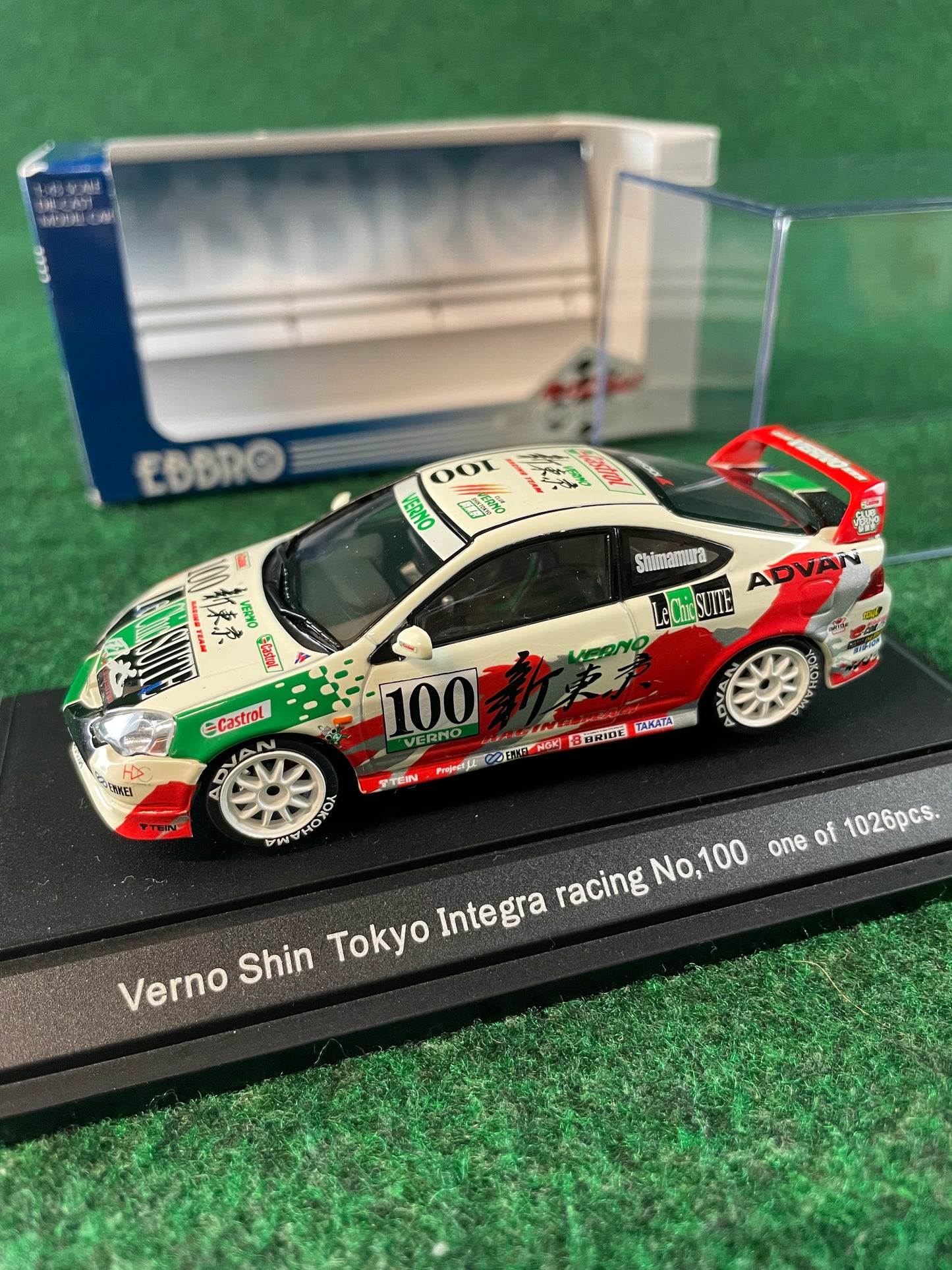 EBBRO Racing Car Collection - Verno Shin Tokyo Honda Integra Type R DC5 1/43 Scale Diecast