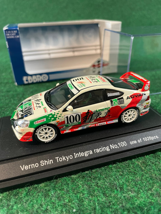 EBBRO Racing Car Collection - Verno Shin Tokyo Honda Integra Type R DC5 1/43 Scale Diecast