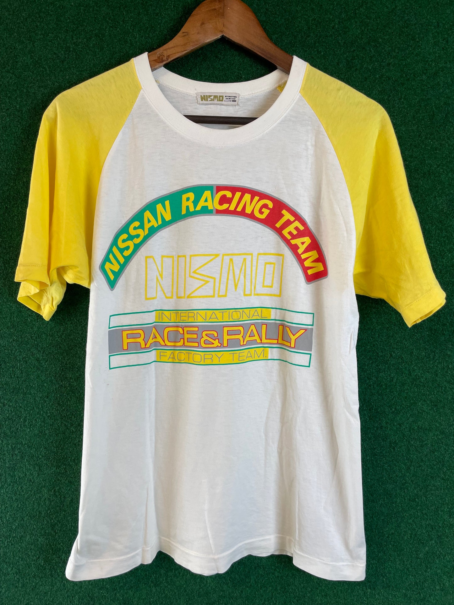 NISMO - Nissan International Race & Rally Team Vintage White/Yellow T-Shirt