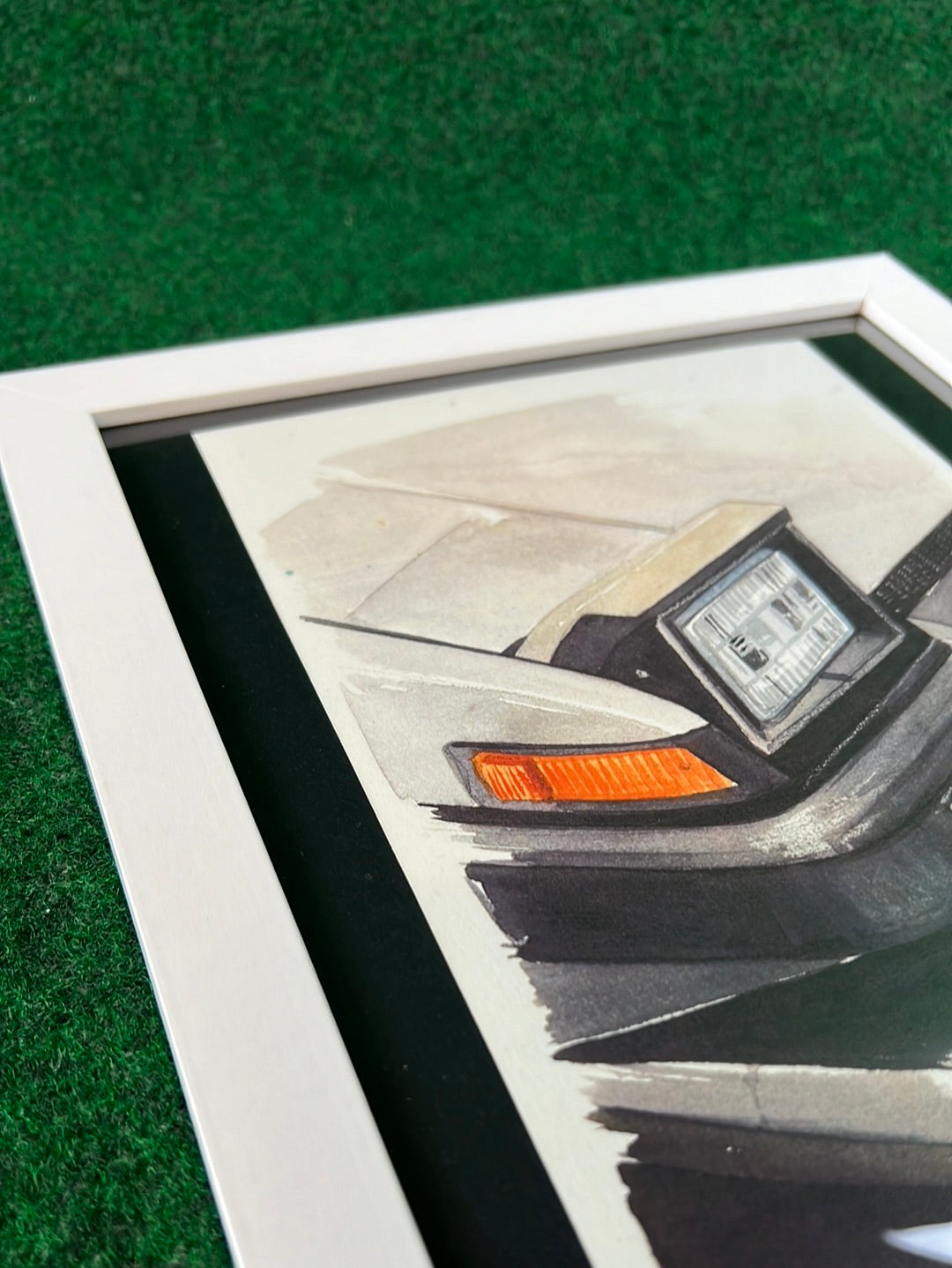 Toyota Corolla AE86 Front Pop-Up Headlight View Framed Print