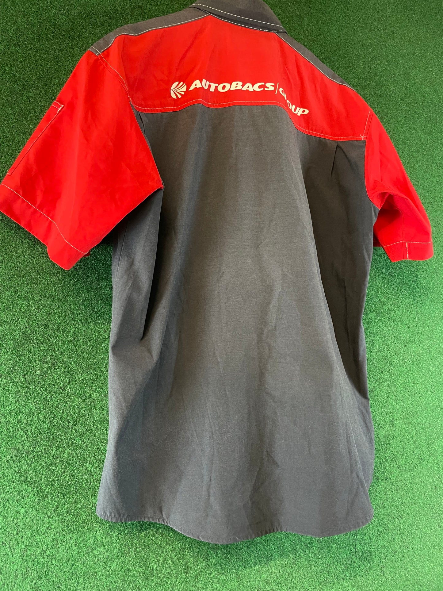 Super Autobacs - Employee Button Down Short Sleeved Shirt