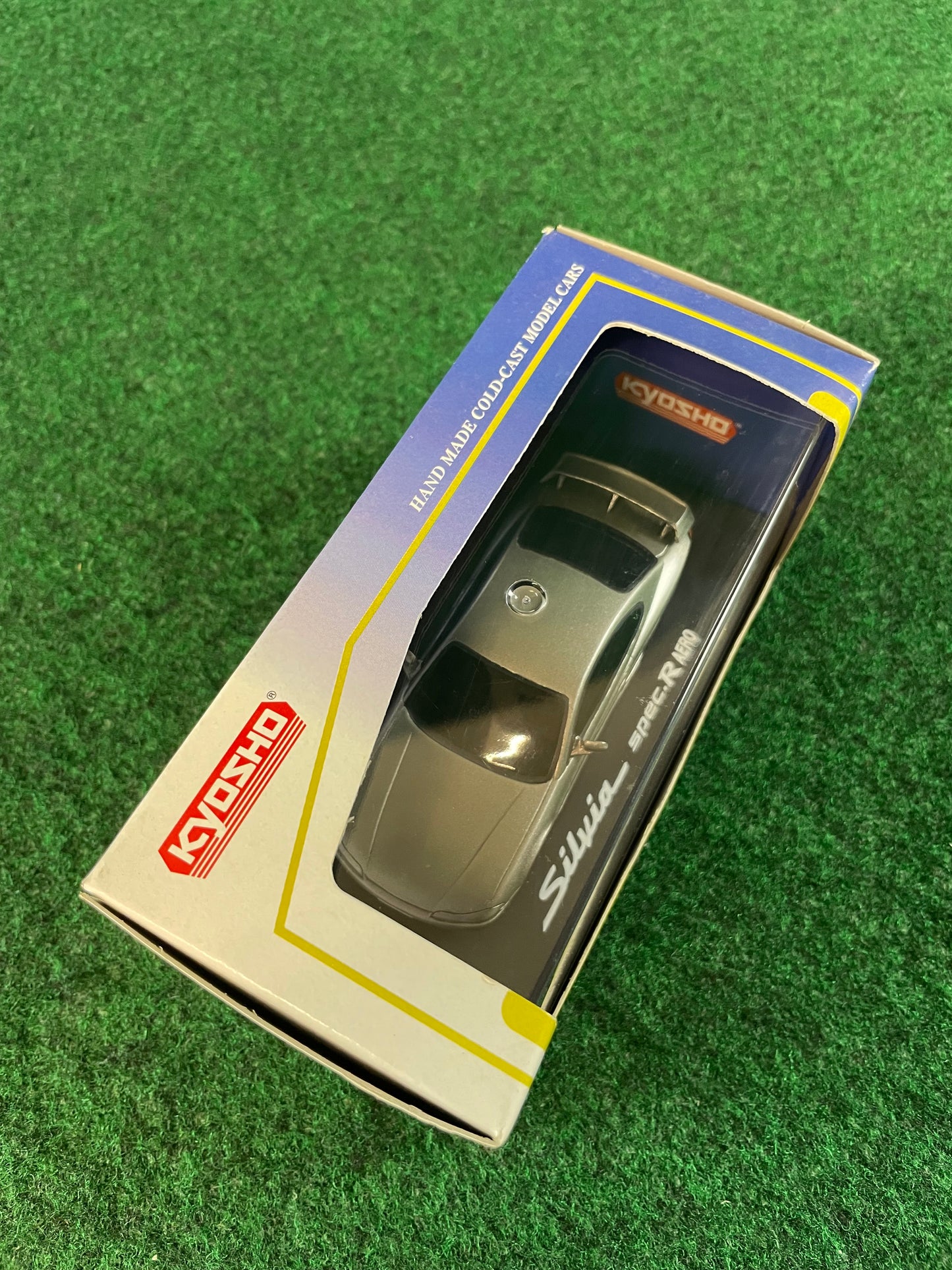 KYOSHO Poly-Stone Gallery Nissan Silvia S15 (Grey) 1/43 Scale Model Diecast Car