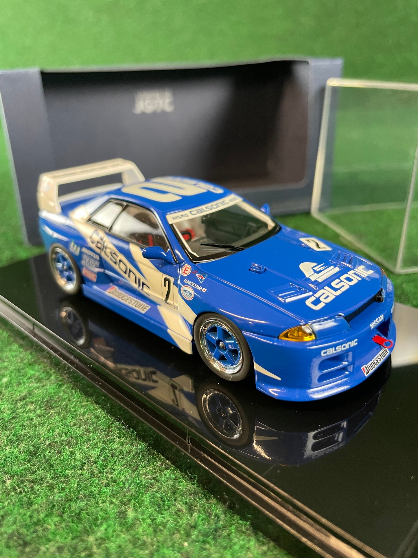 EBBRO JGTC Legends Calsonic 1993 Fuji May Nissan Skyline R32 GT-R 1/43 Scale Diecast
