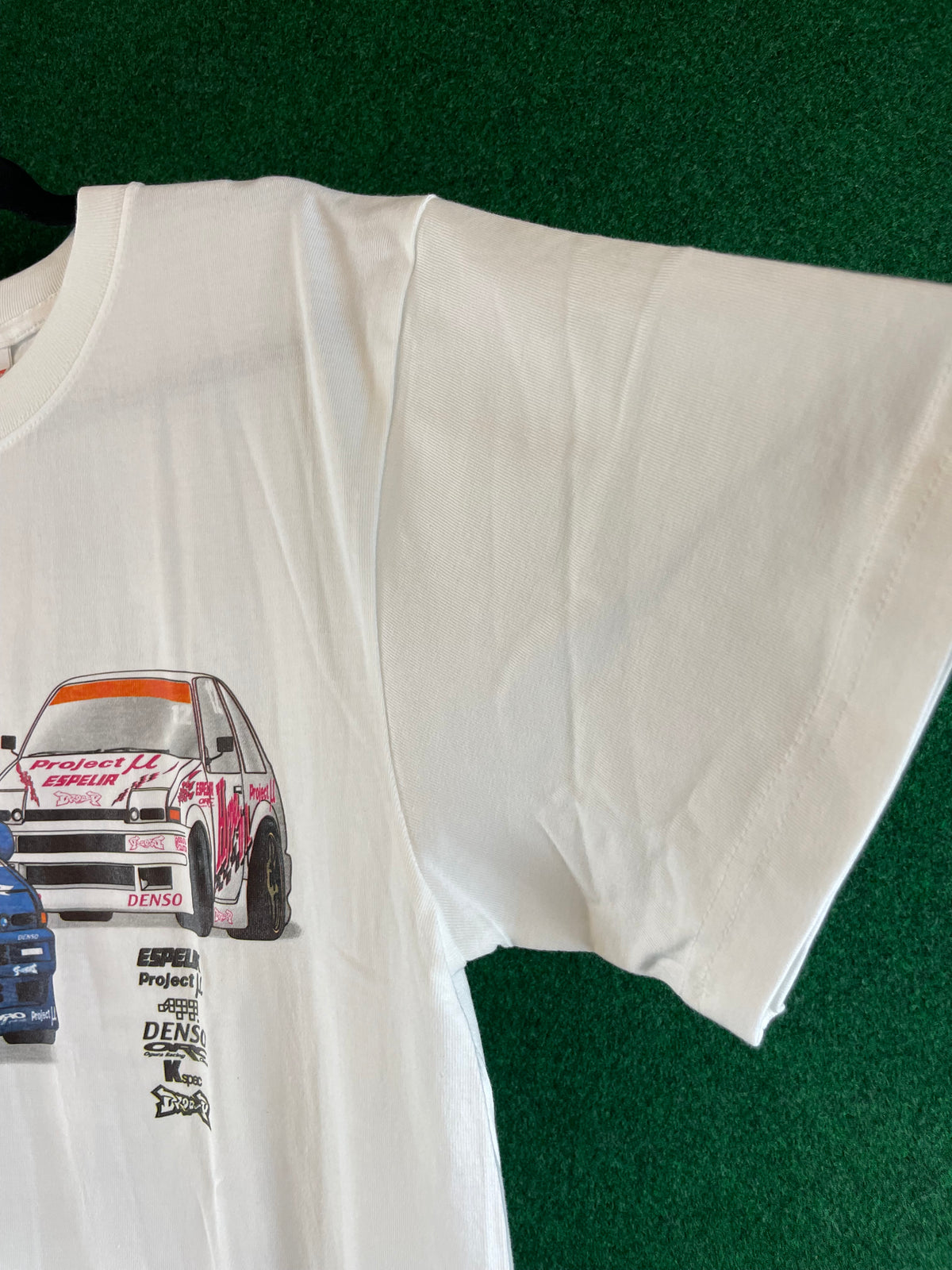 Droo-P D1GP Toyota AE86 - Espelir, Project Mu, Denso, ORC, KSpec T-Shirt (L)