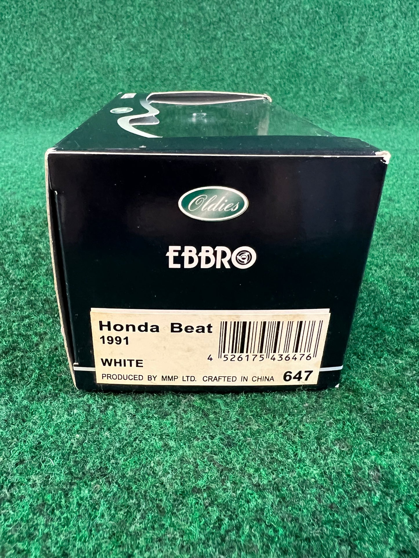 EBBRO Oldies - 1991 Honda Beat White Convertible 1/43 Scale Diecast