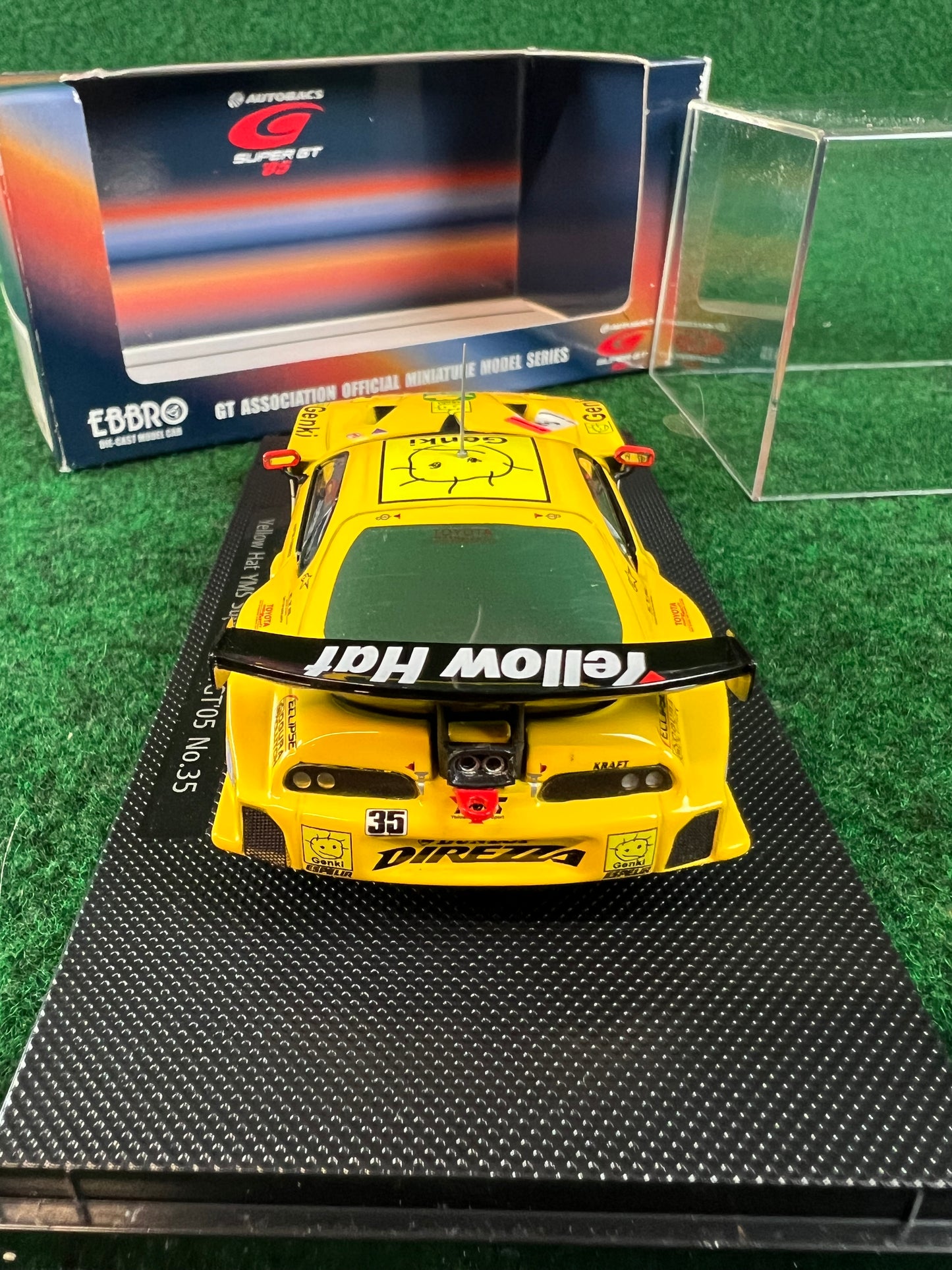 EBBRO 2004 JGTC & 2005 SuperGT Yellow Hat YMS Toyota Supra Set 1/43 Scale Diecast