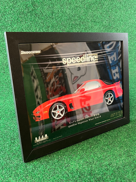 Speedline Wheels - Mazda RX-7 Framed Advertisement Picture
