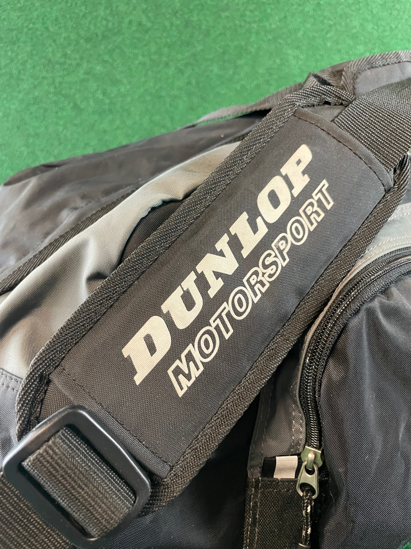 DUNLOP Motor Sport - Black & Grey Duffel Travel Bag