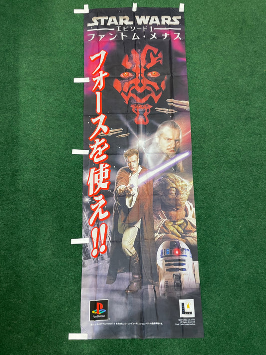 Star Wars x PlayStation - Episode 1 The Phantom Menace Video Game Japanese Advertising Nobori