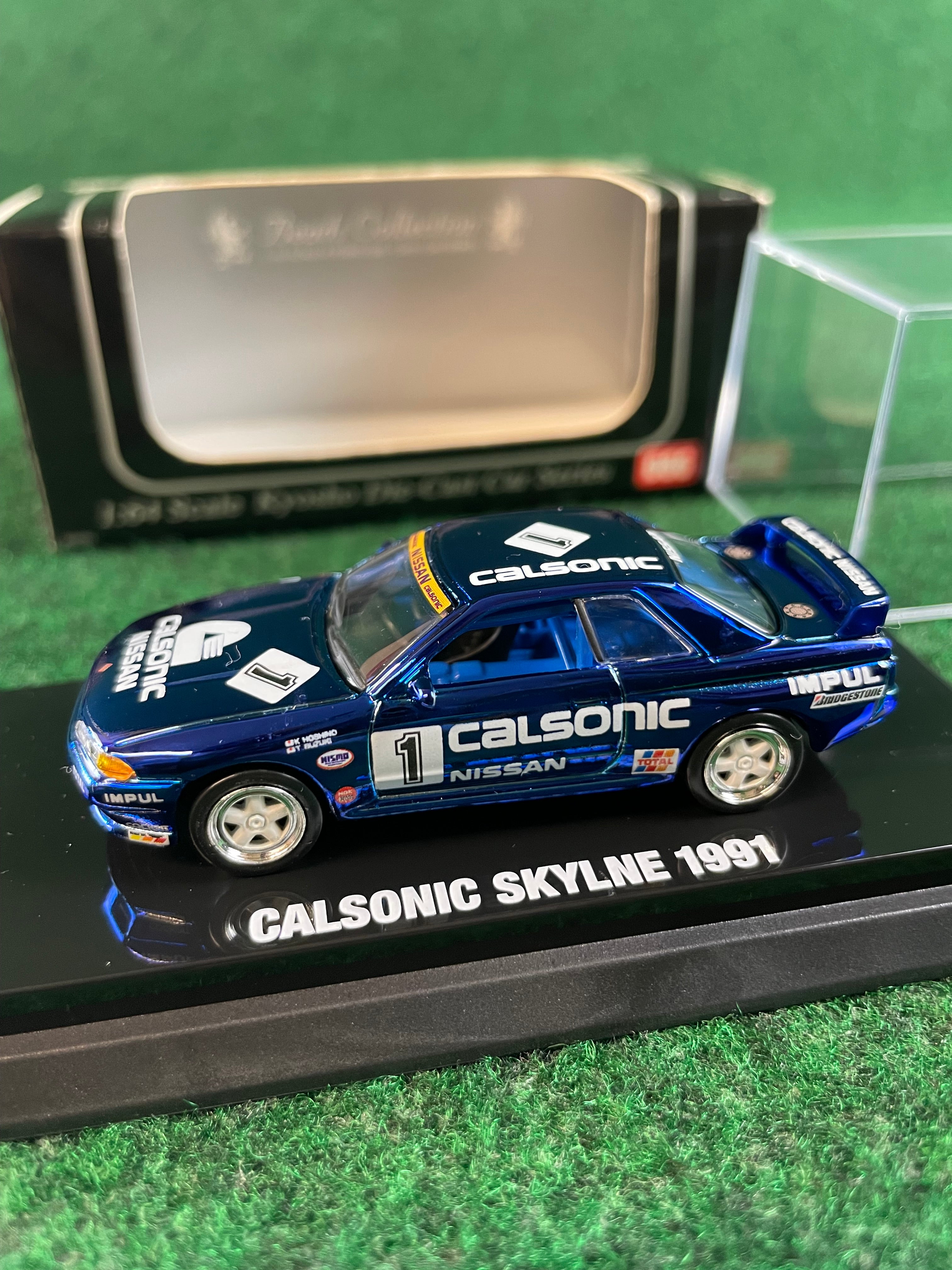 イグニッションモデル1/64 CALSONIC SKYLINE # 1991 Ignition Model 1:64 Nissan Skyline GT-R (R32) CALSONIC #1 1991 JTC