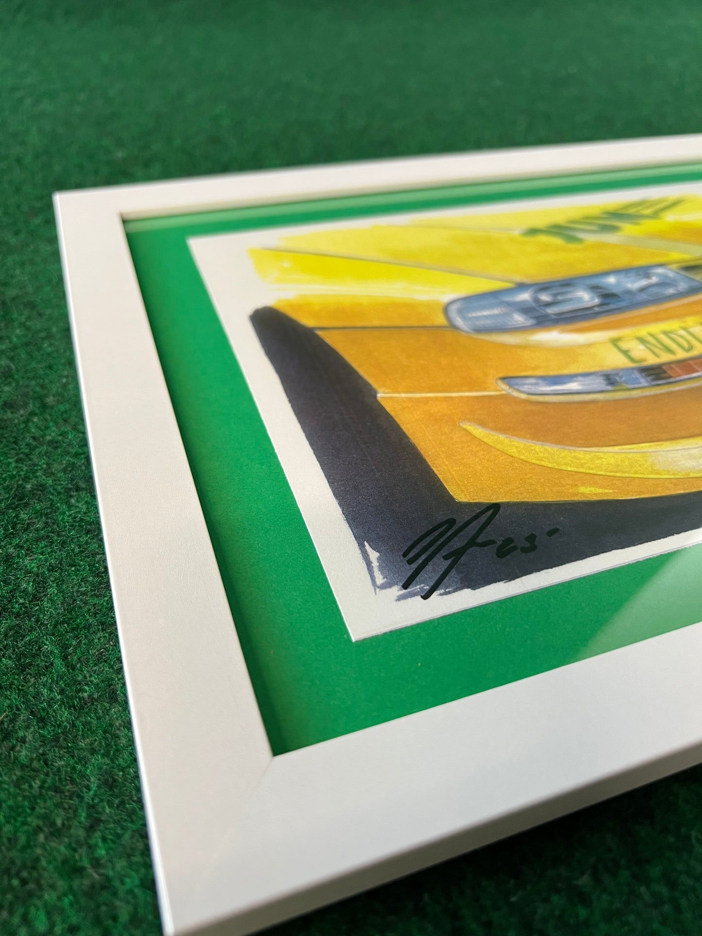 JUN Honda Prelude Hand Drawn, Watercolor Painted & Signed Print