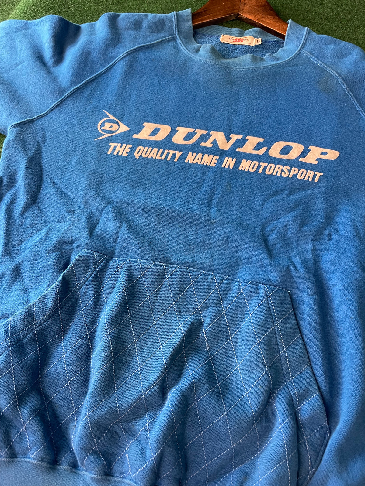 DUNLOP Motorsport - Vintage Blue Front Pocket Sweatshirt
