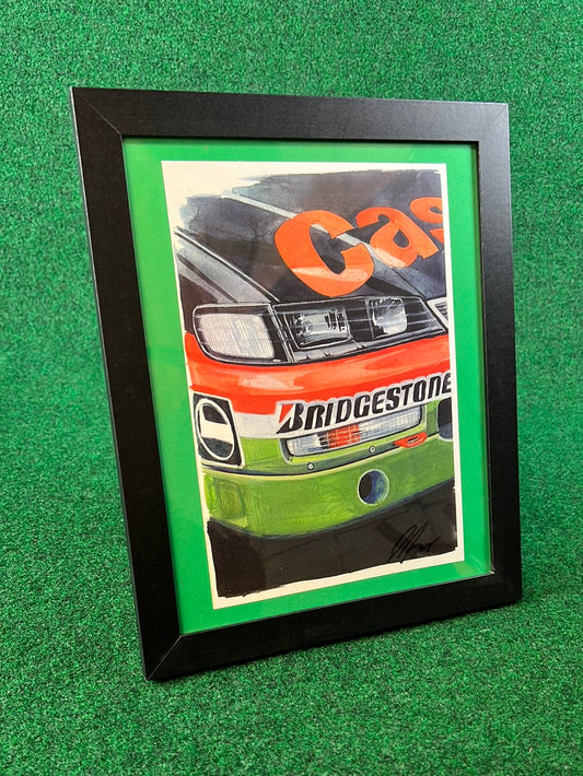 JTCC Castrol Mugen Bridgestone Honda Accord Front Headlight View Framed Print