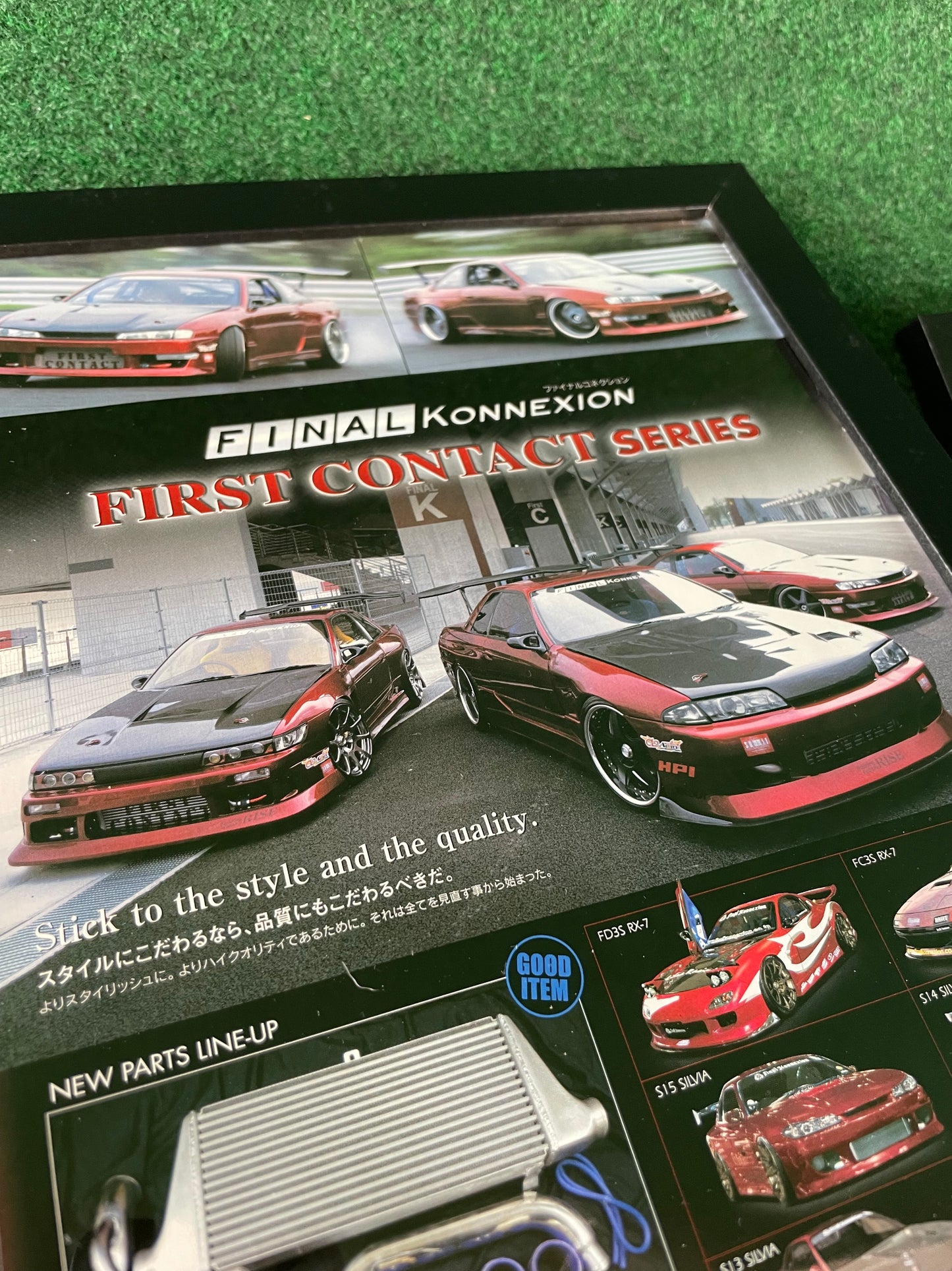 FINAL KONNEXION FIRST CONTACT SERIES Aero Lineup (Nissan, Toyota, Mazda) - Full Page Framed Advertisement Set