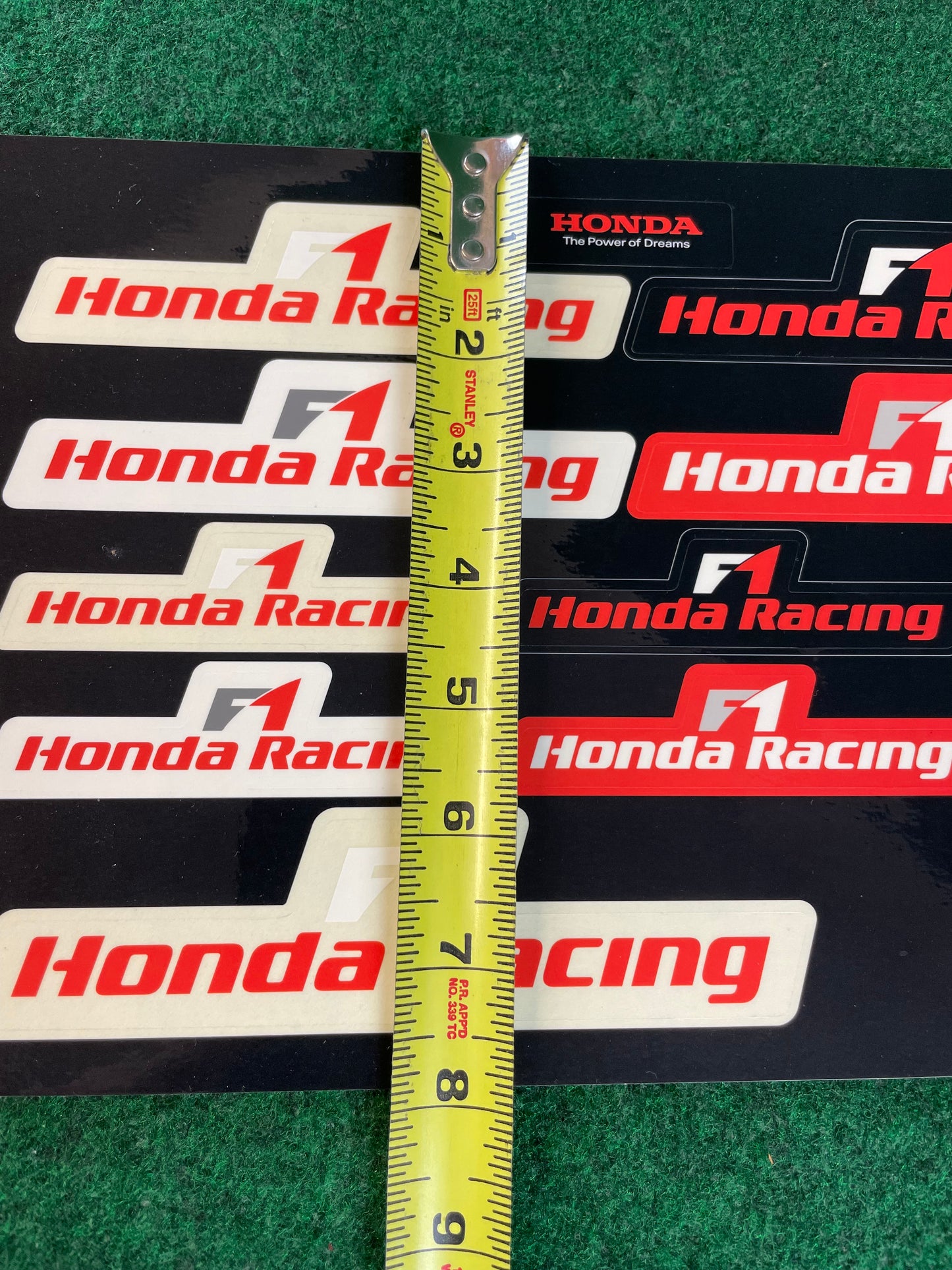 Honda Racing F1 Formula 1 - Sticker Sheet