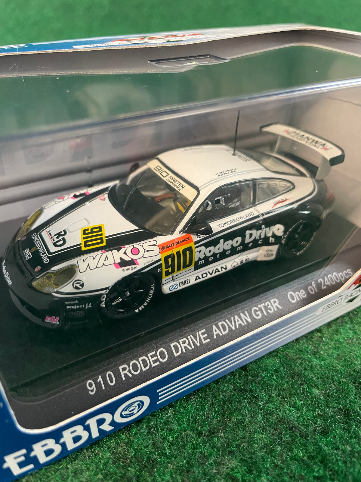EBBRO Racing Car Collection - JGTC 2002 Rodeo Drive Advan Porsche 911 GT3R 1/43 Scale Diecast