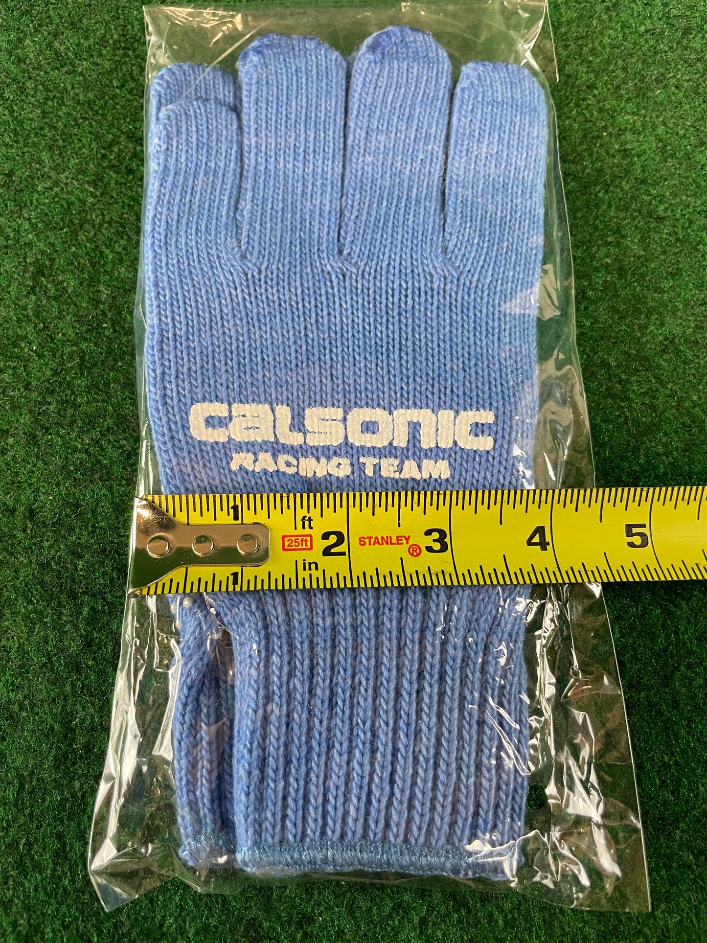 Calsonic Racing Team - Blue & White Vintage Knit Work Gloves Set