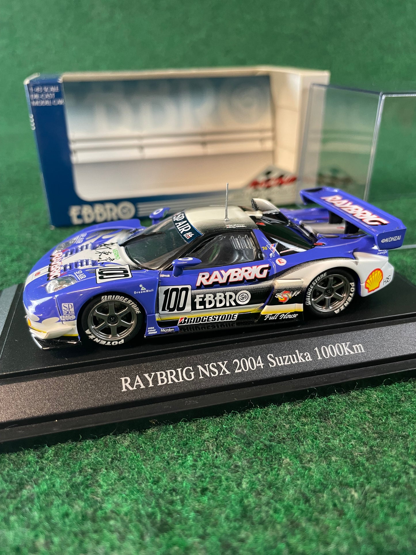 EBBRO Racing Car Collection: JGTC RAYBRIG 2004 Honda NSX Suzuka 1000km 1/43 Scale Diecast