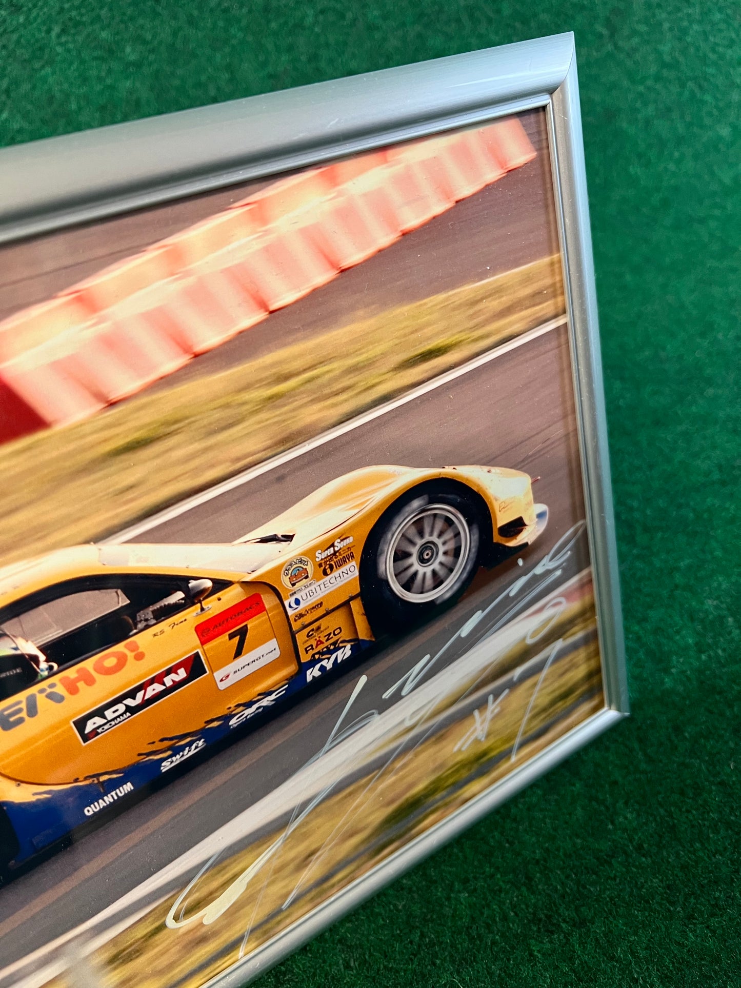 RE Amemiya 2007 Mazda RX-7 SUPER GT - Framed Autographed Photograph