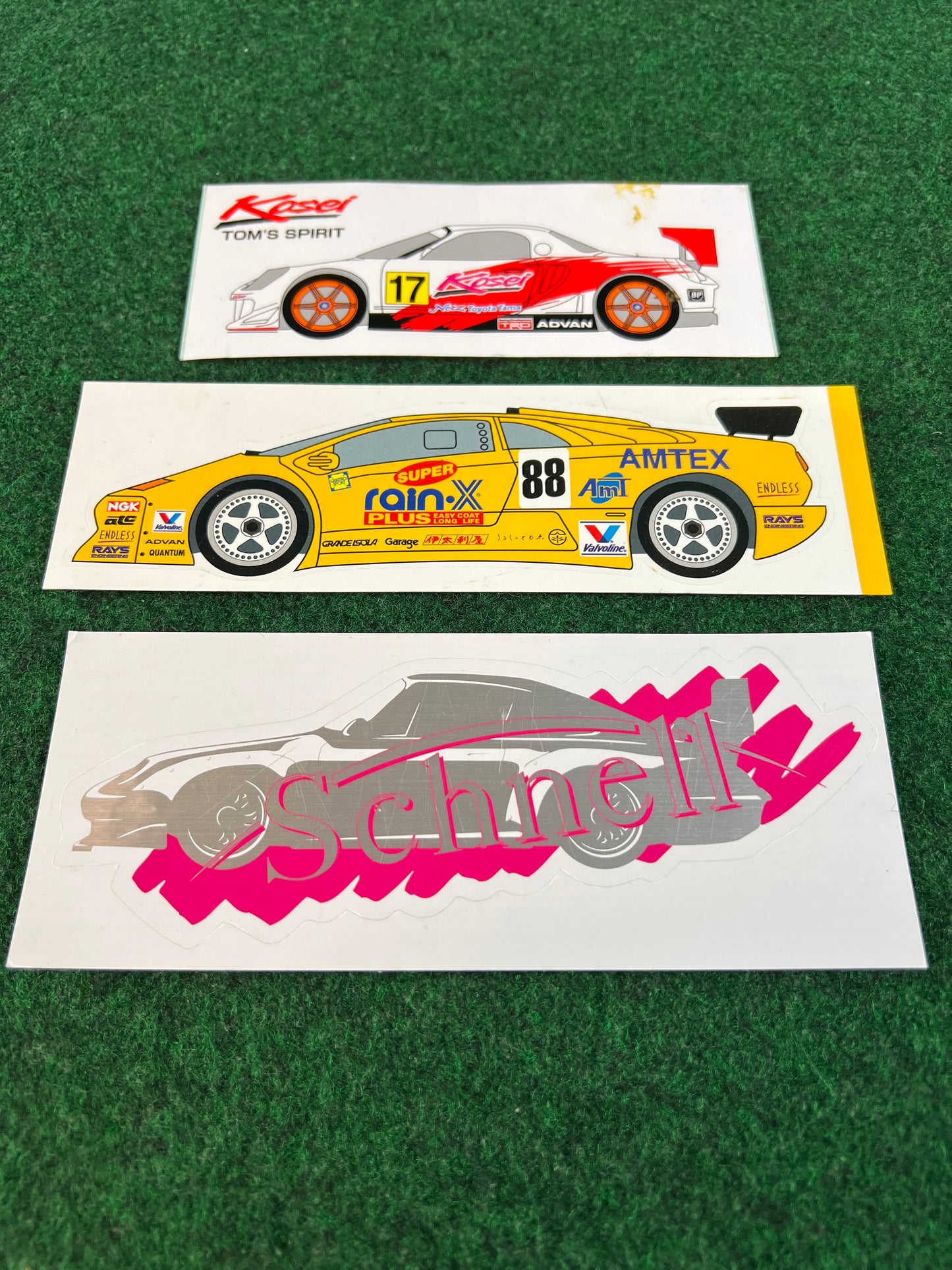 MR2, 911, Diablo JGTC Racecar Stickers Set