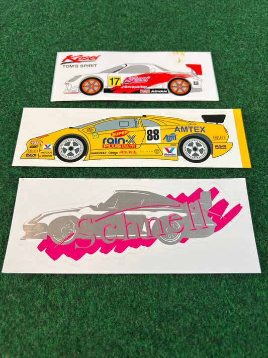 MR2, 911, Diablo JGTC Racecar Stickers Set