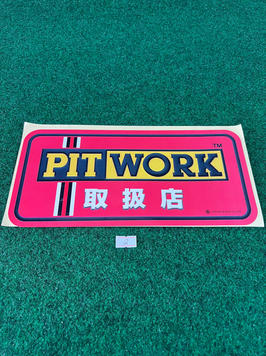 PITWORK Stores (2) - Nissan Service and Parts Retail Display Sticker