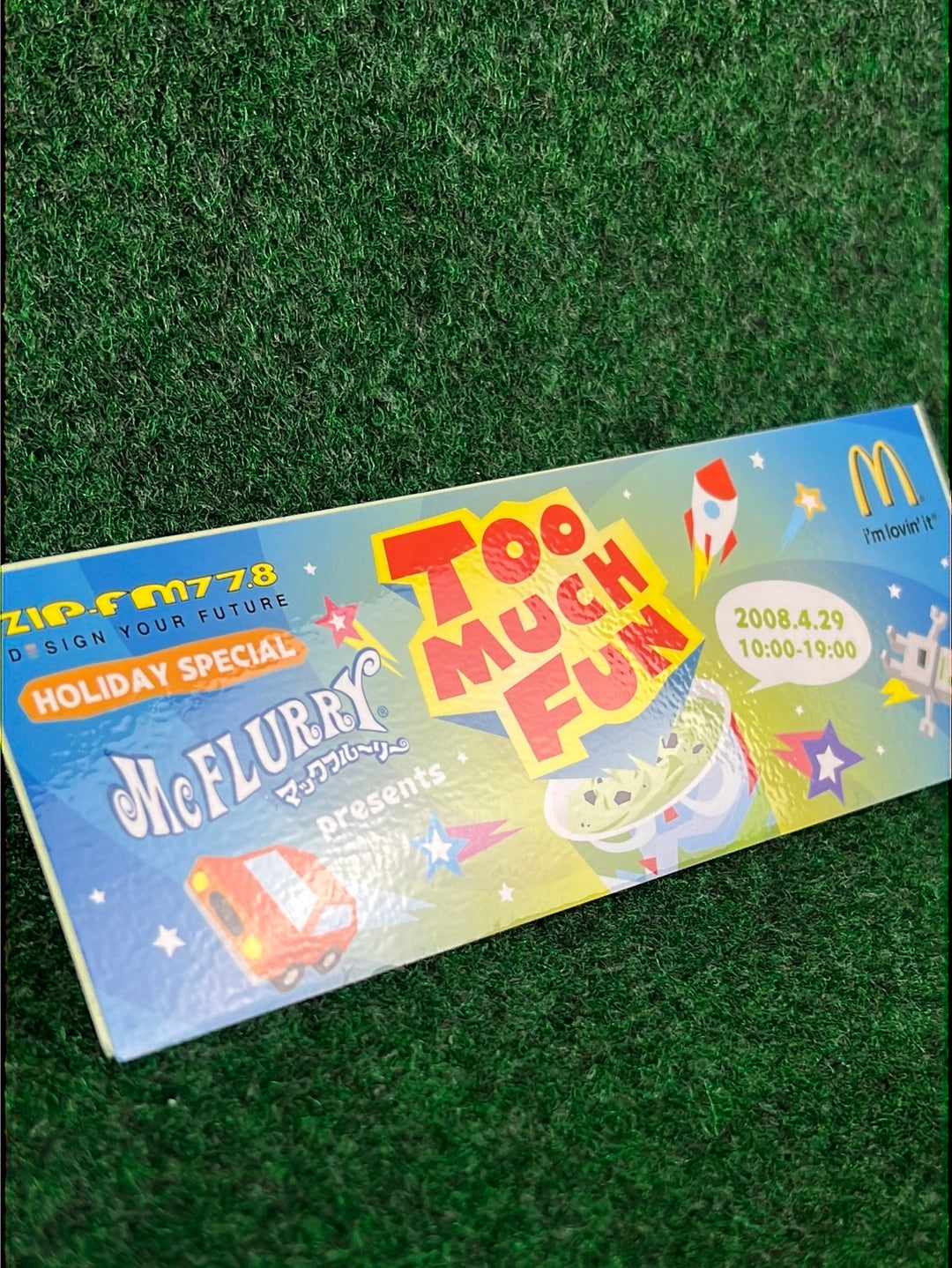 Zip FM & McDonalds - “Too Much Fun” McFlurry Sticker Set of 2
