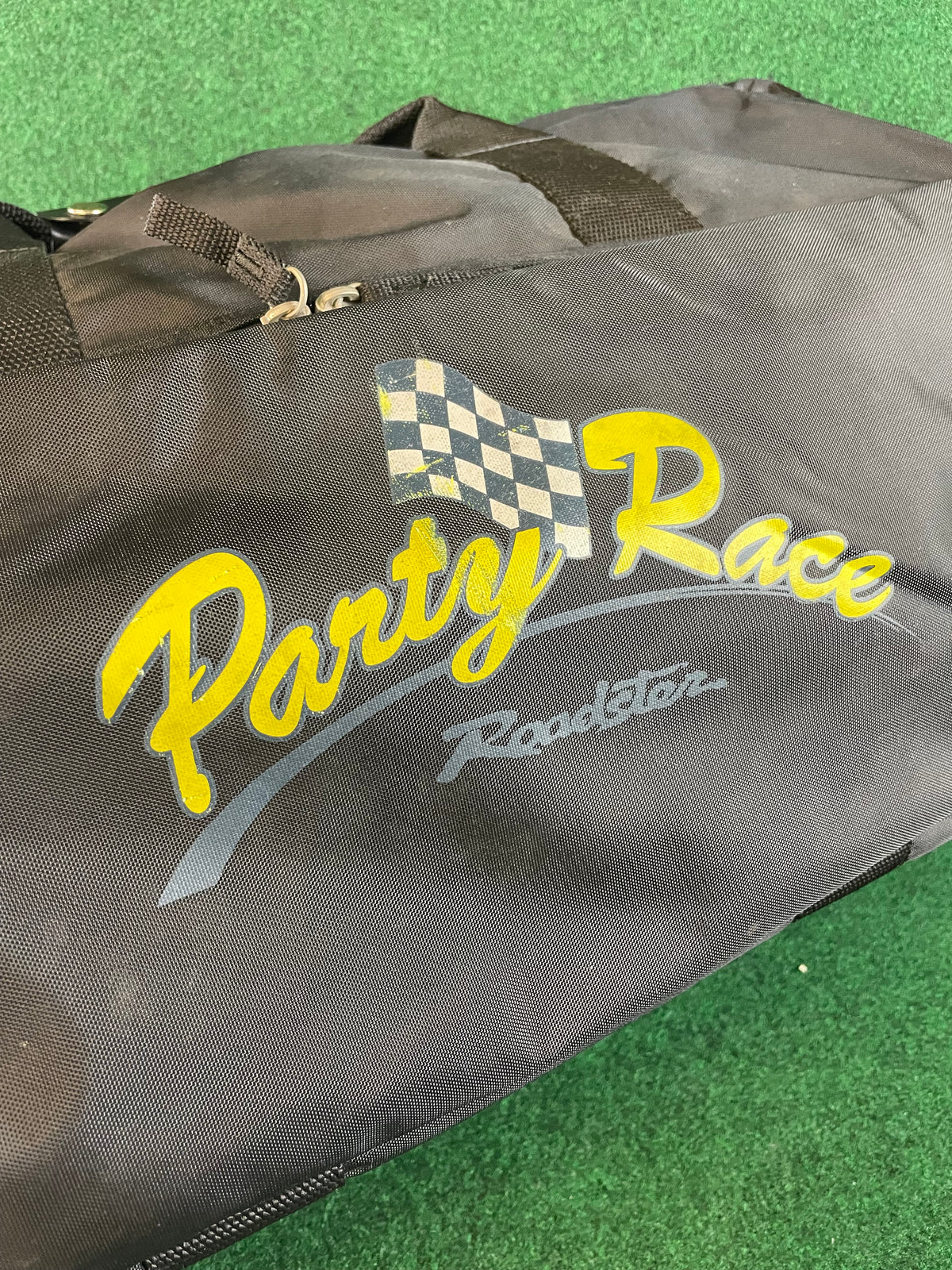 Party Race - Mazda Roadster Large Black Weather resistant Duffle Bag