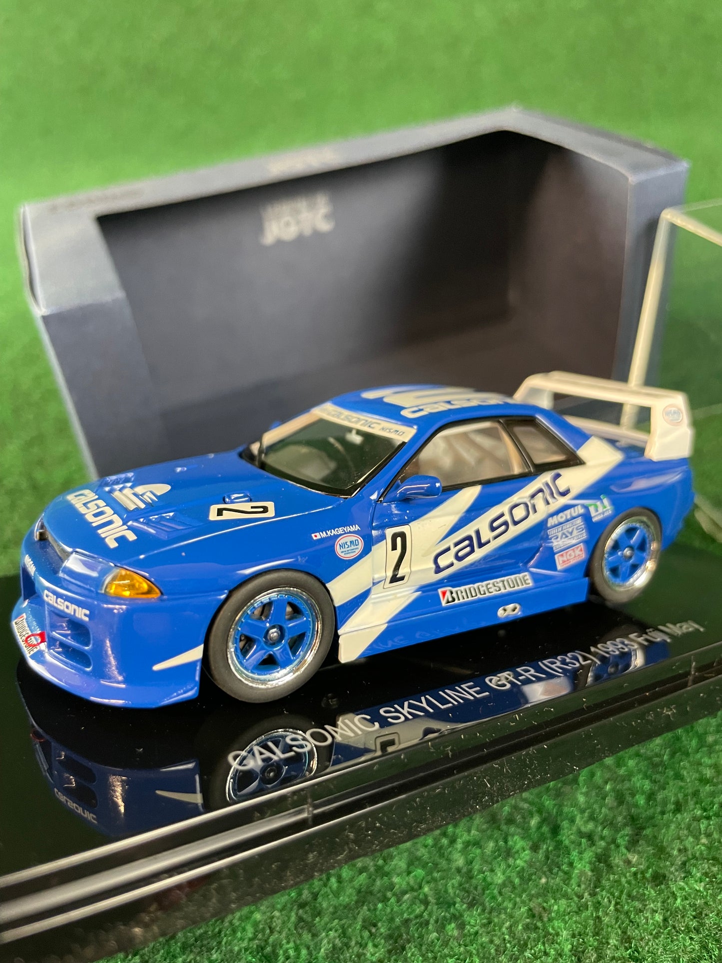 EBBRO JGTC Legends Calsonic 1993 Fuji May Nissan Skyline R32 GT-R 1/43 Scale Diecast