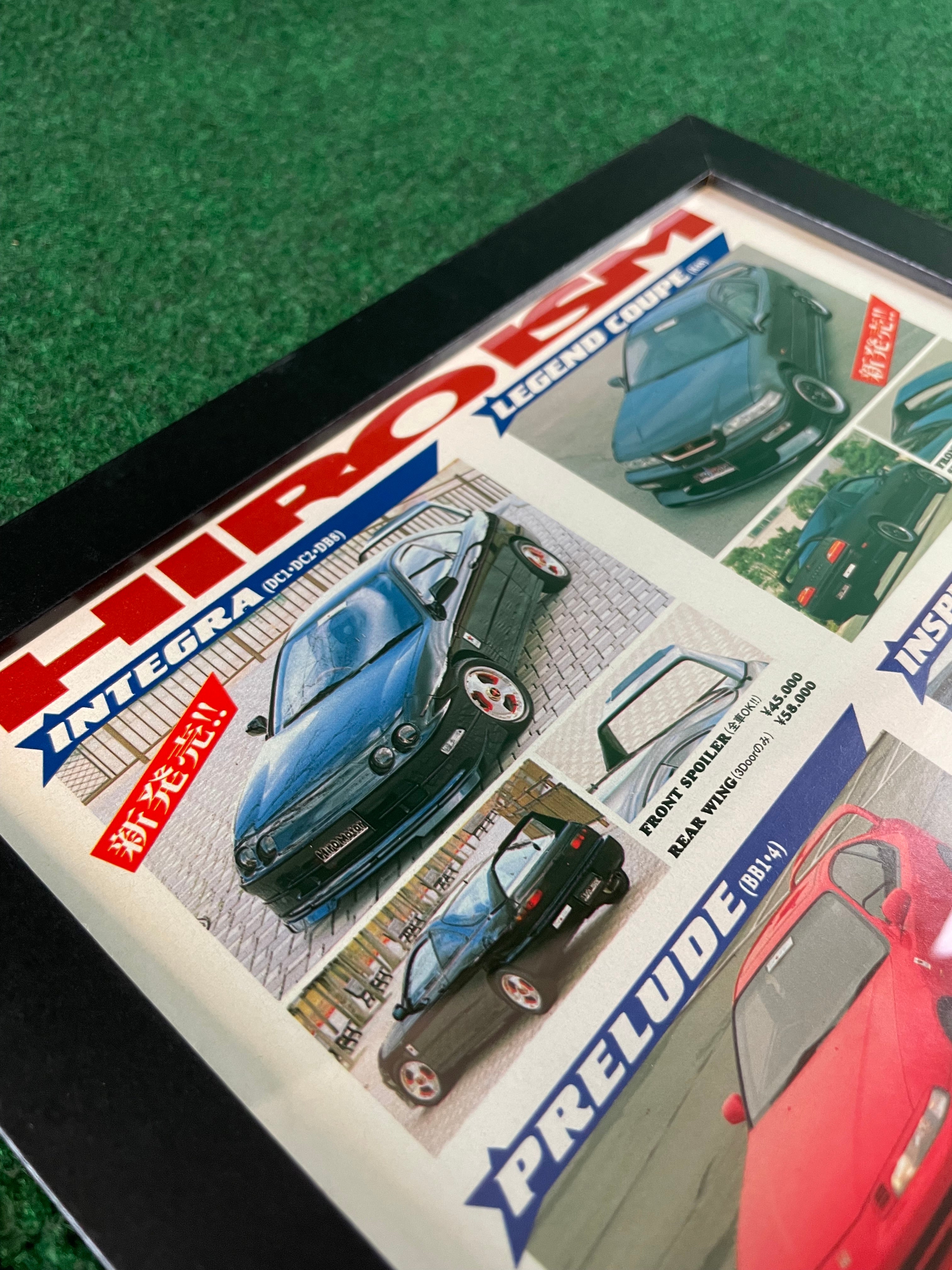 Hiro - Hiroism Honda Aero Parts & Wheels Lineup Framed Ad