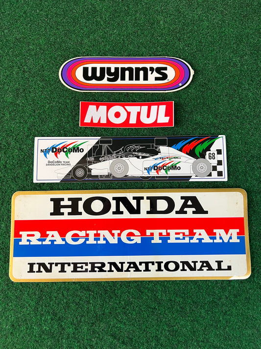 Motul, Wynn's, DoCoMo Formula Nippon and Honda Racing Team Sticker Set