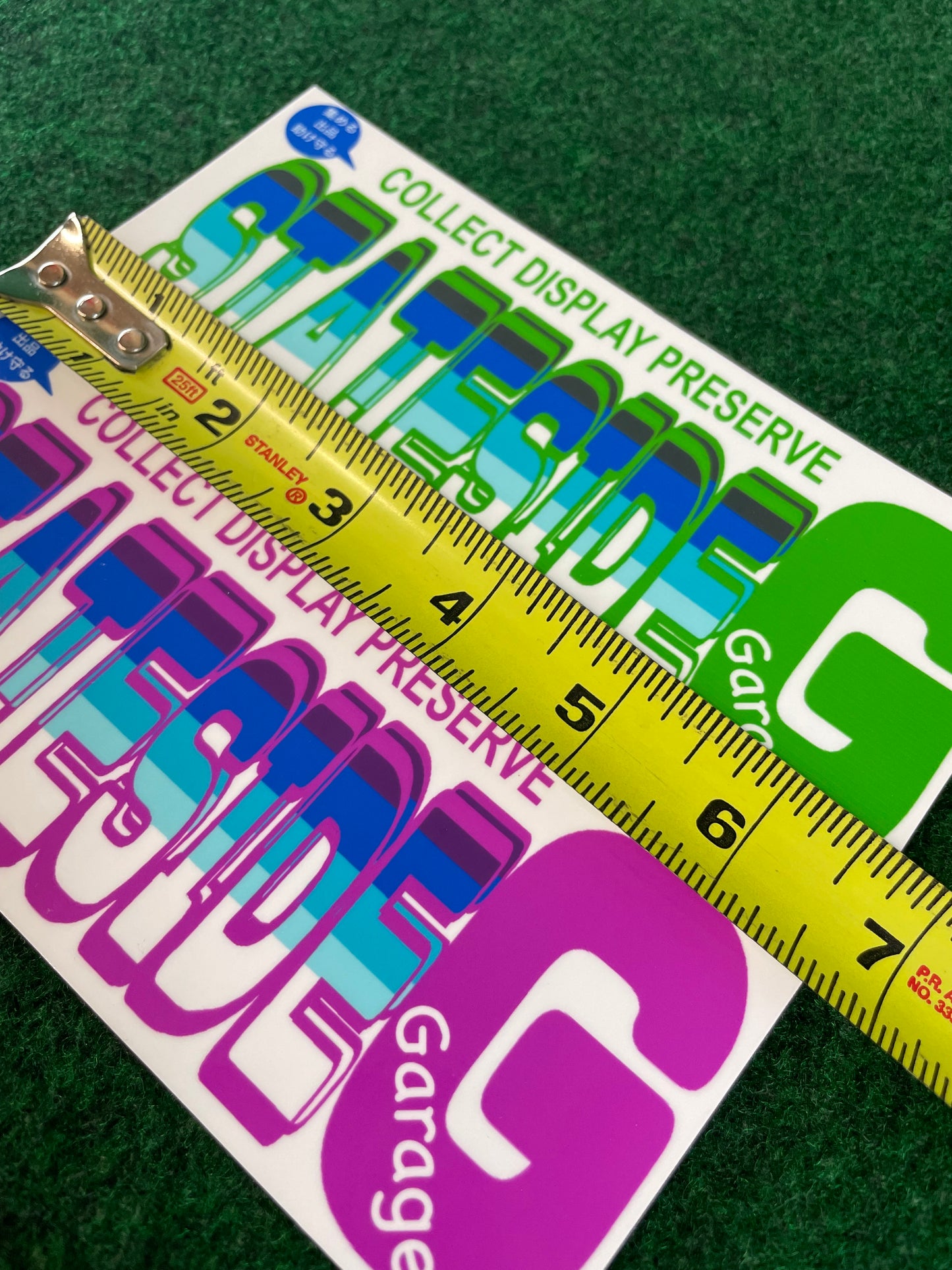 Limited Edition Set: Stateside “G” Garage Gradient Sticker Green & Pink by Zoku-Speed