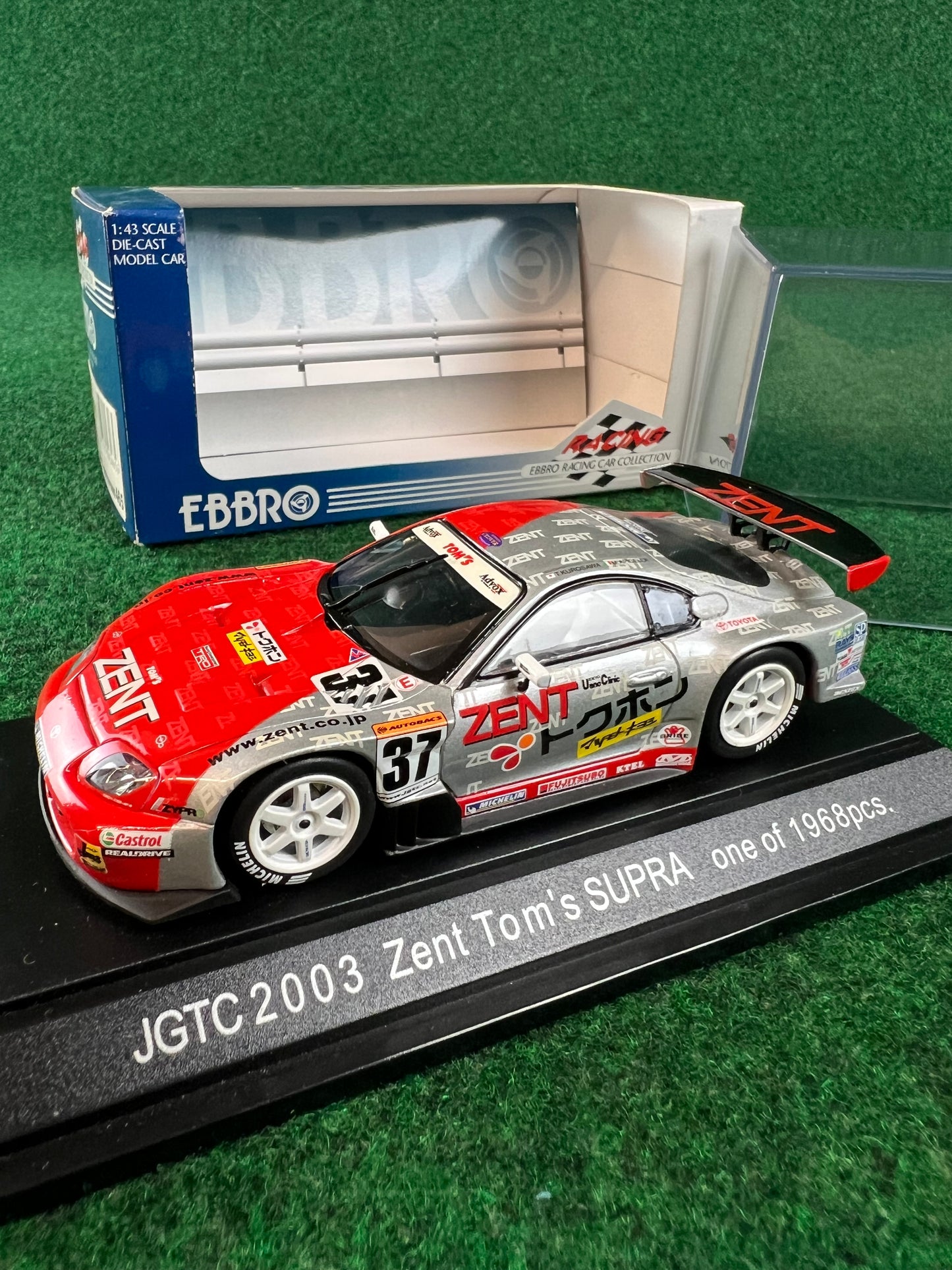 EBBRO - 2003 Zent Tom's Toyota Supra 1/43 Scale Diecast