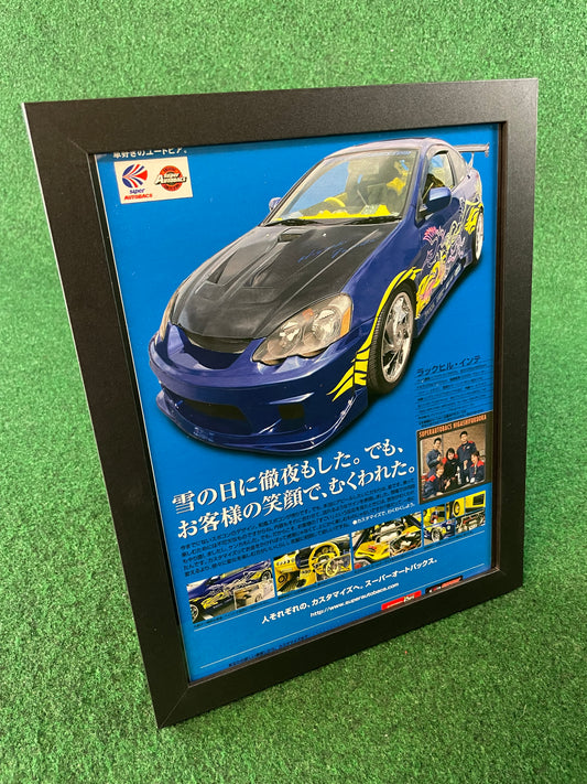 AUTOBACS - DC5 Honda Integra / Acura RSX Framed Ad