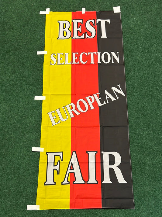 Best Selection European Fair - Japanese Used Car Dealer Advertising Nobori Banner