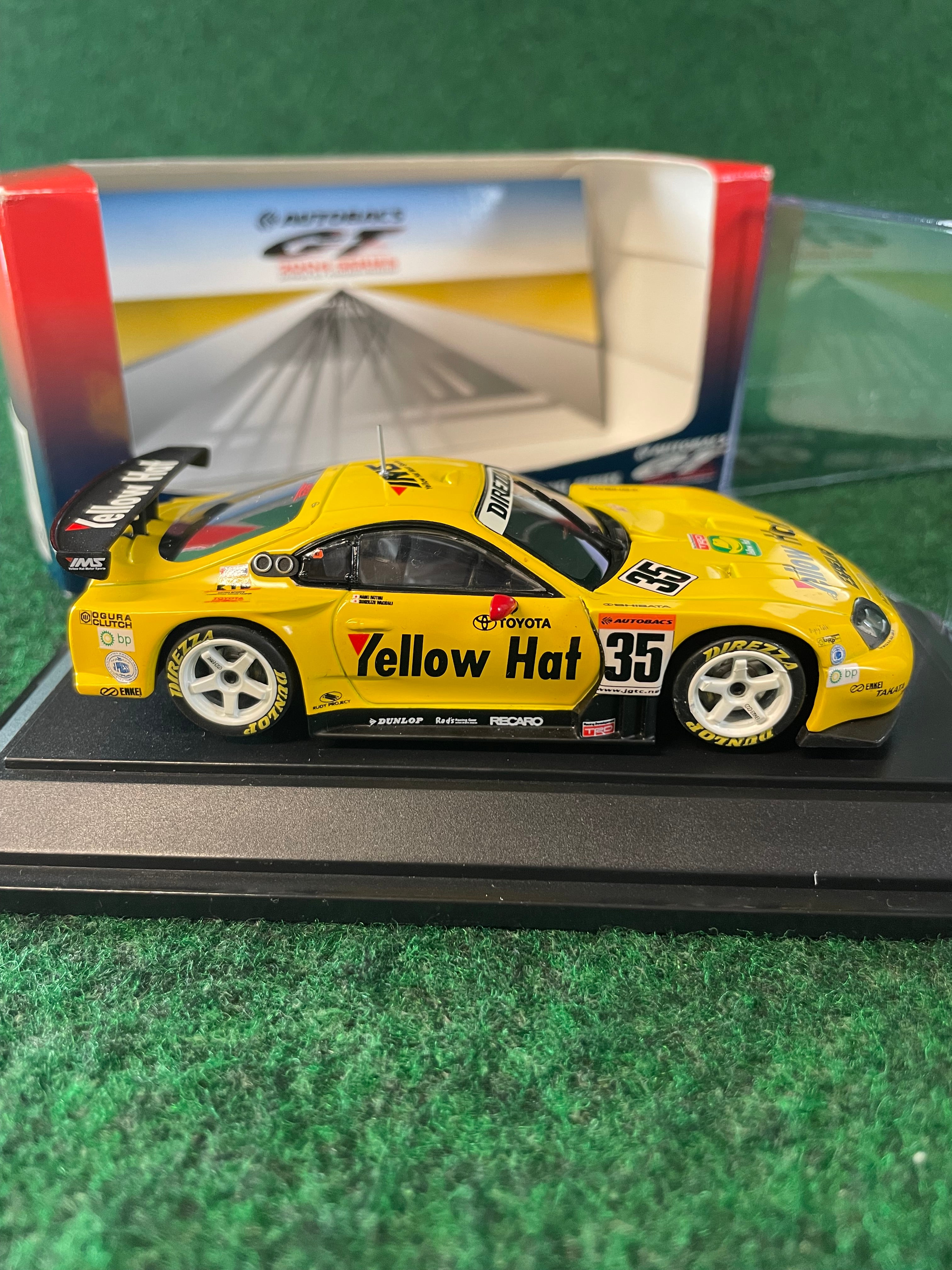 エブロ1/43　JGTC2004 YELLOW HAT SUPRA　3台セット EBBRO - 2004 JGTC Yellow Hat YMS Toyota Supra 1/43 Scale Diecast