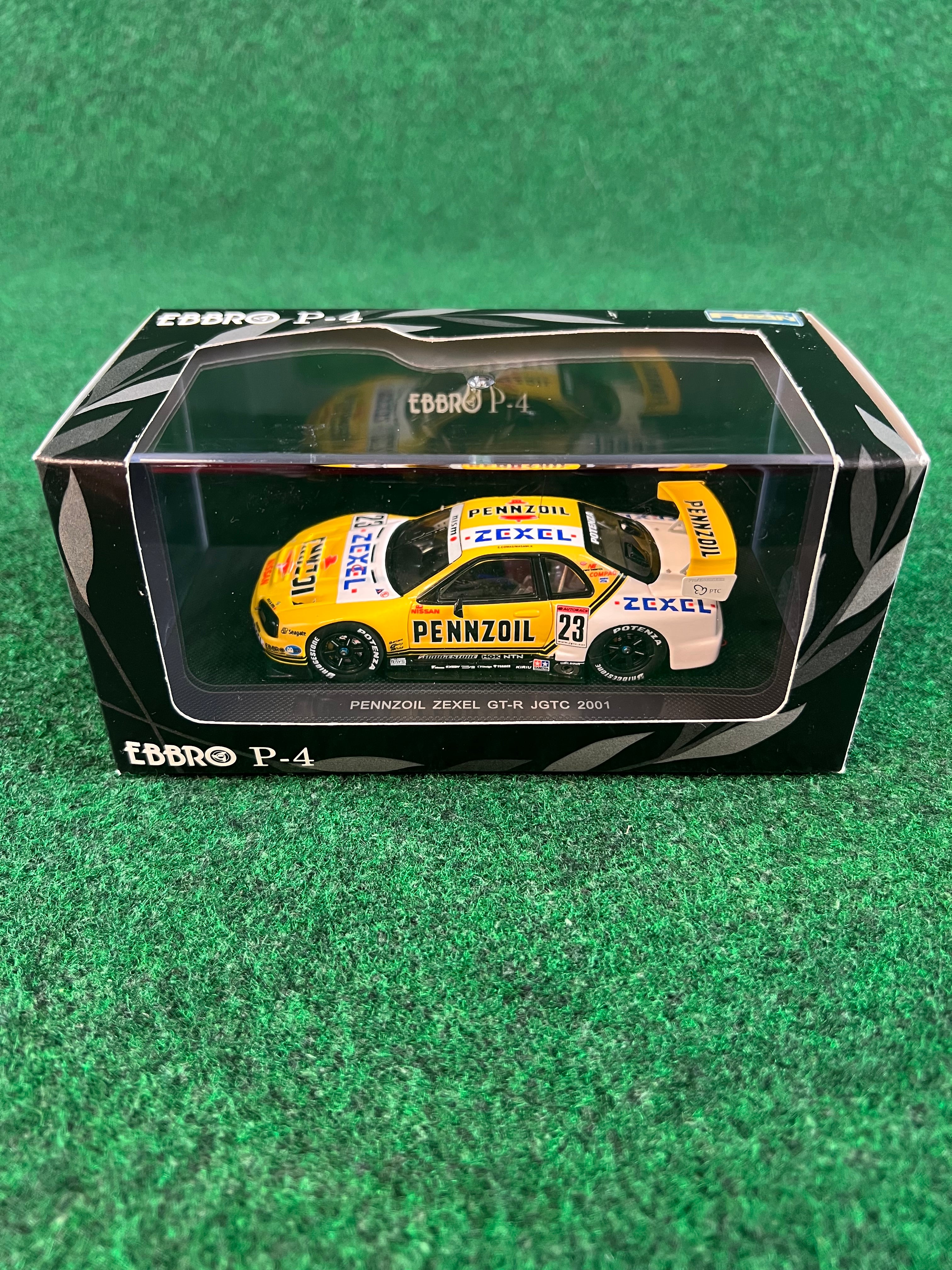 EBBRO P-4 Nissan Skyline R34 GTR 2001 Pennzoil Zexel 1/43