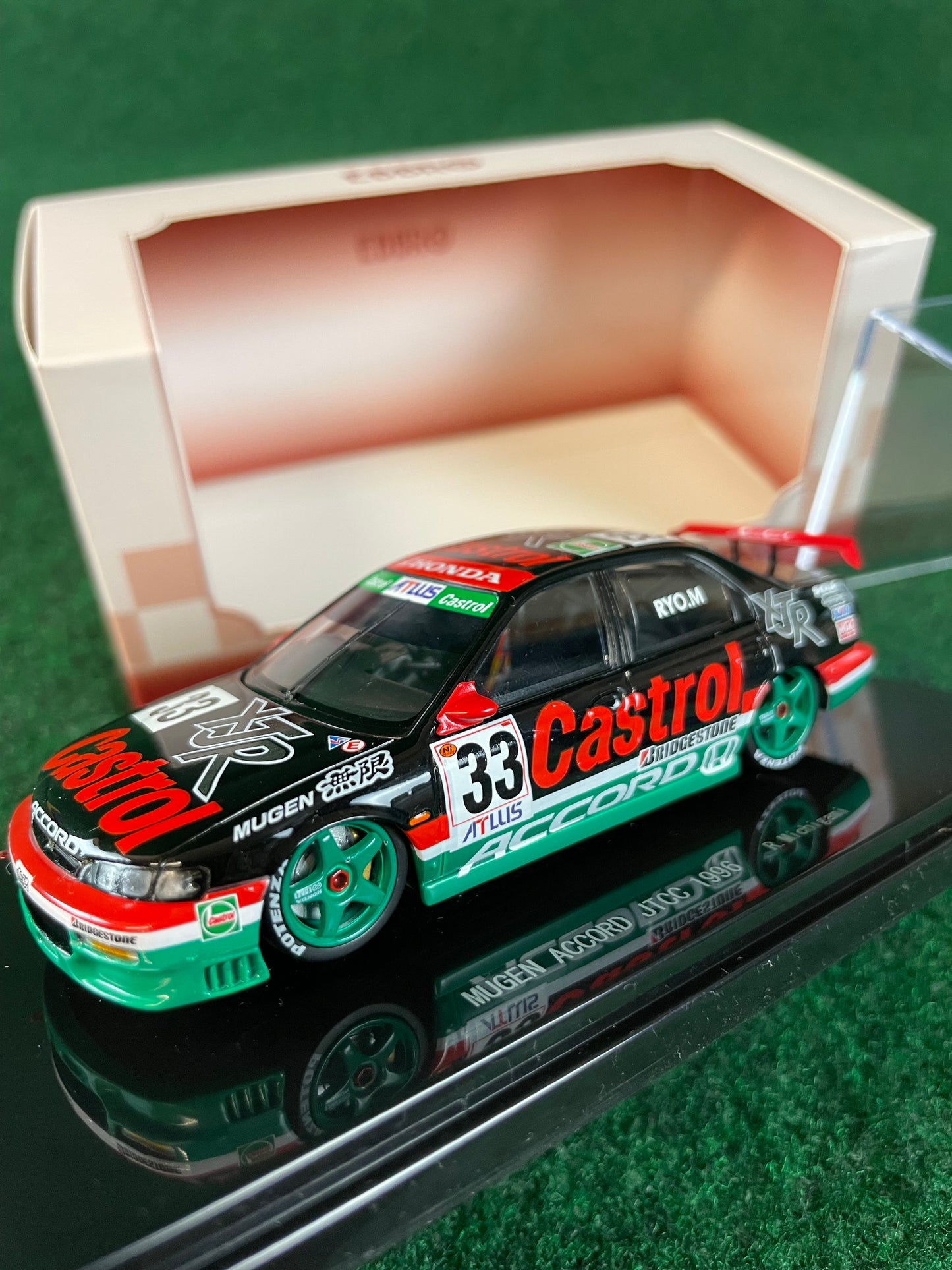 EBBRO Racing JTCC Castrol MUGEN Honda Accord #33 Ryo Michigami 1/43 Scale Diecast