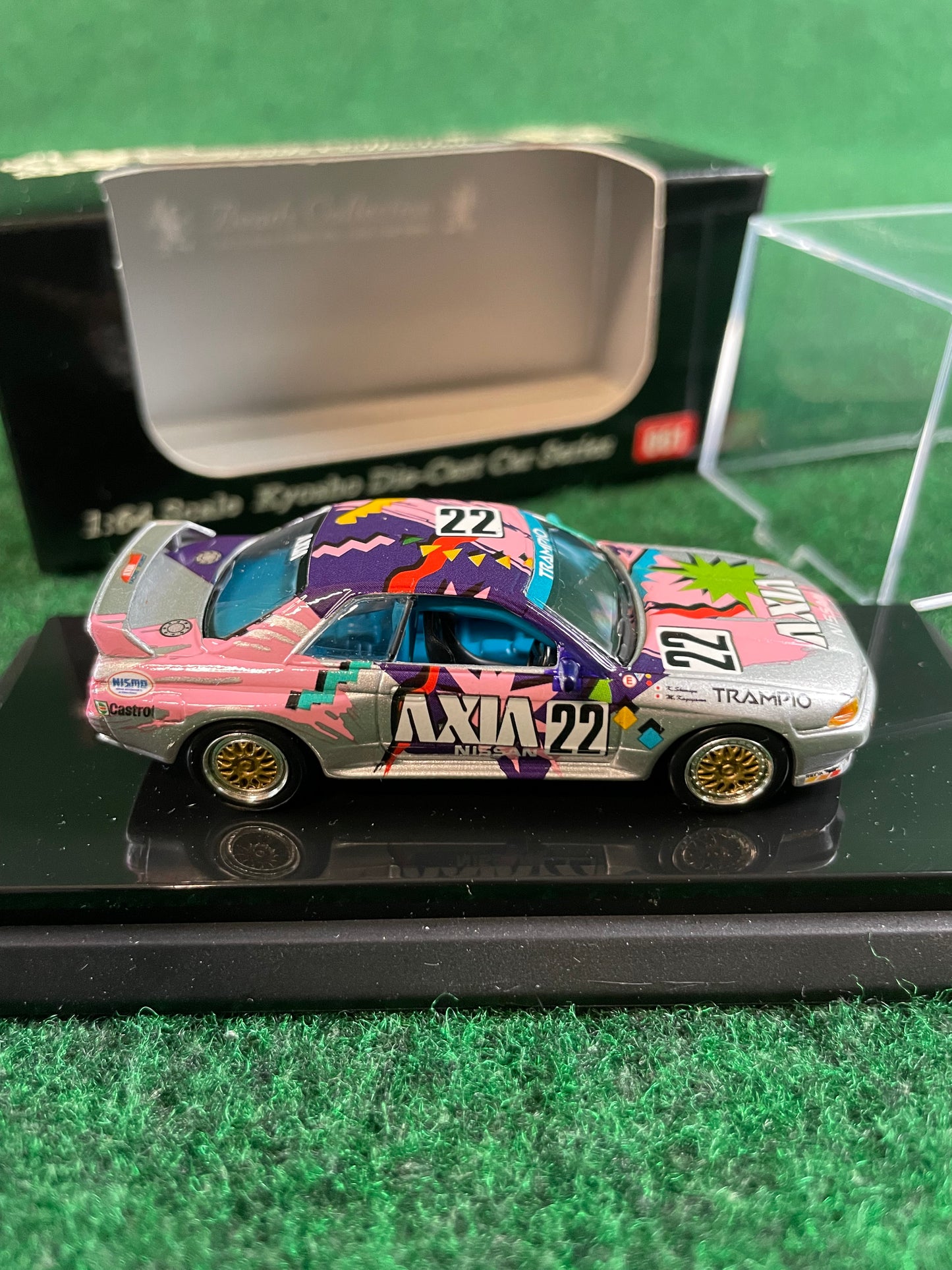 KYOSHO - Beads Collection 1991 & 1992 AXIA TRAMPIO Nissan Skyline R32 GT-R 1/64 Scale Diecast Set