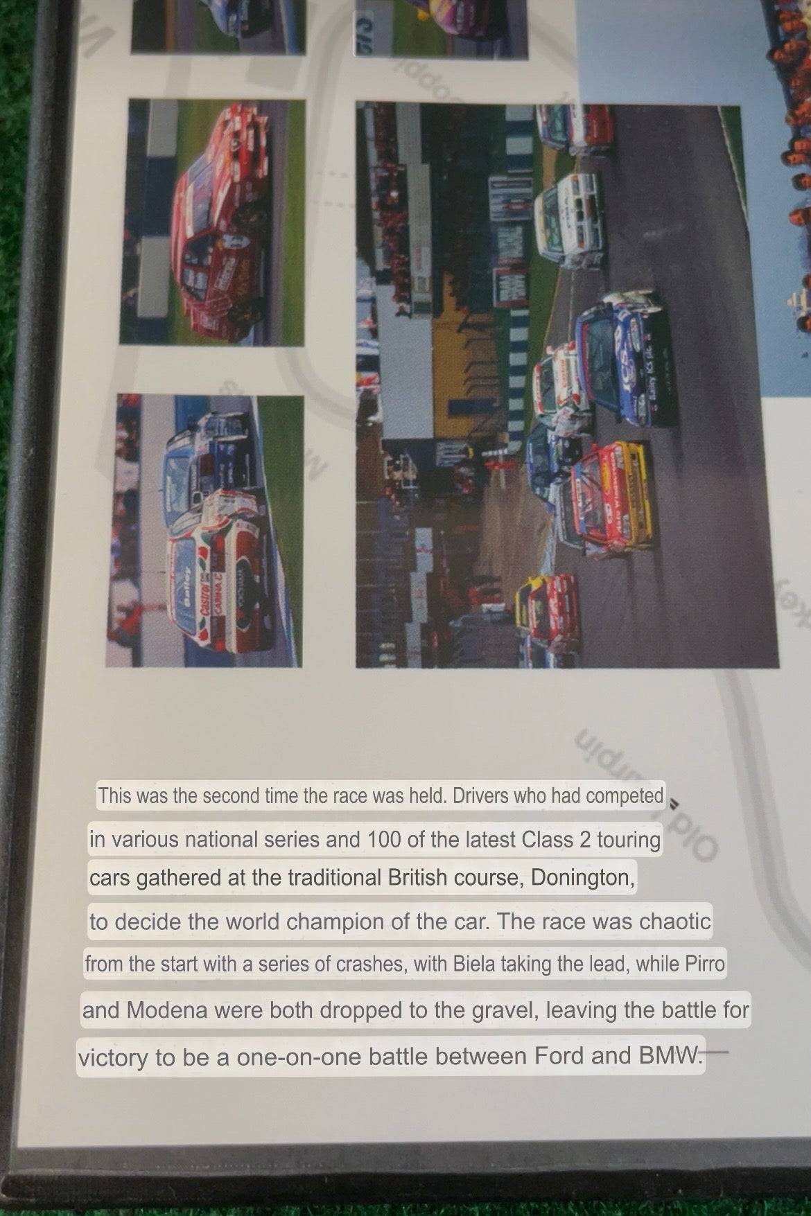 Misc. DVD - 1994 FIA Touring Car World Cup Donington Park