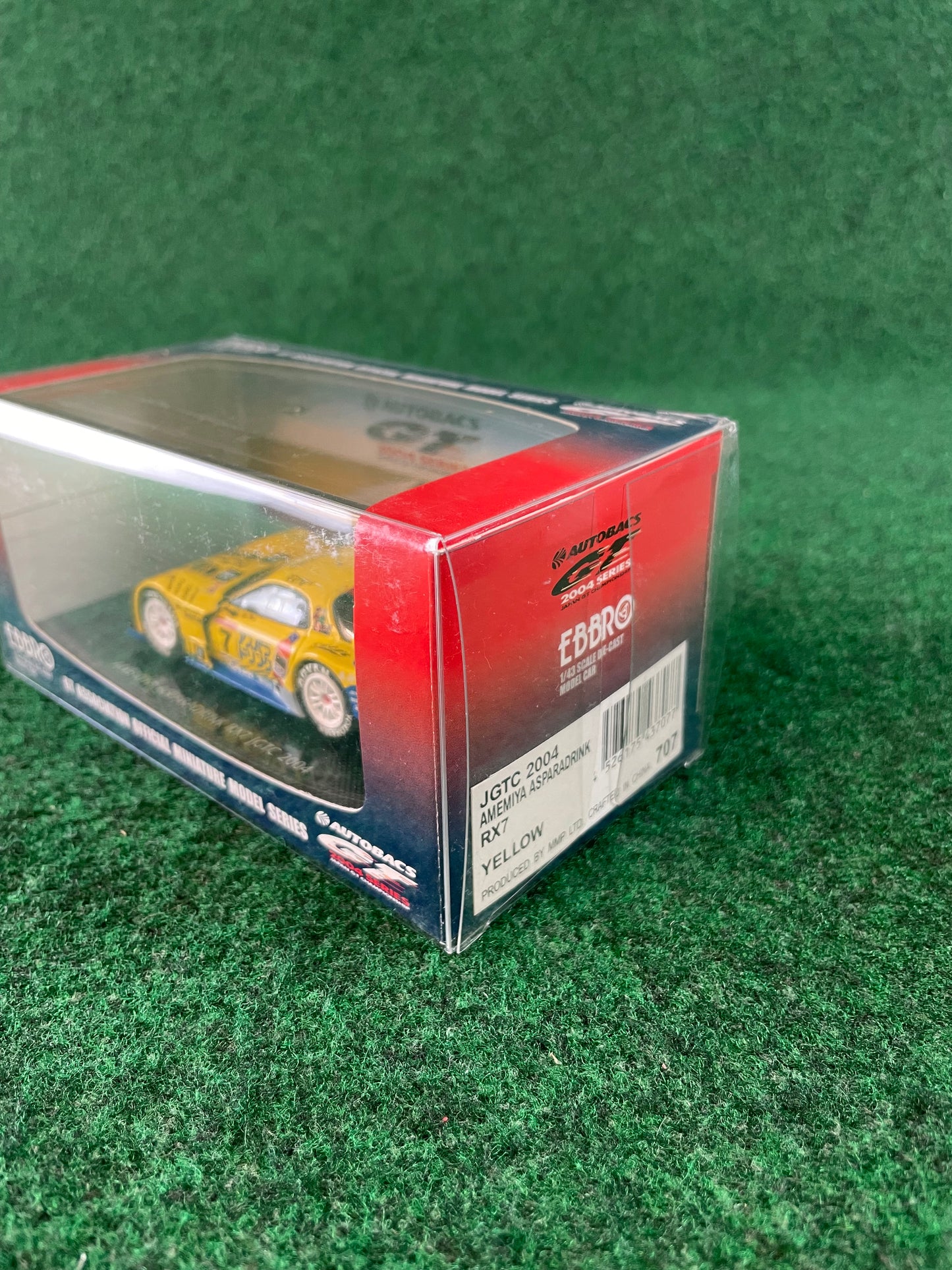 EBBRO JGTC 2004 RE Amemiya Aspara Drink Mazda RX7 1/43 Scale Diecast