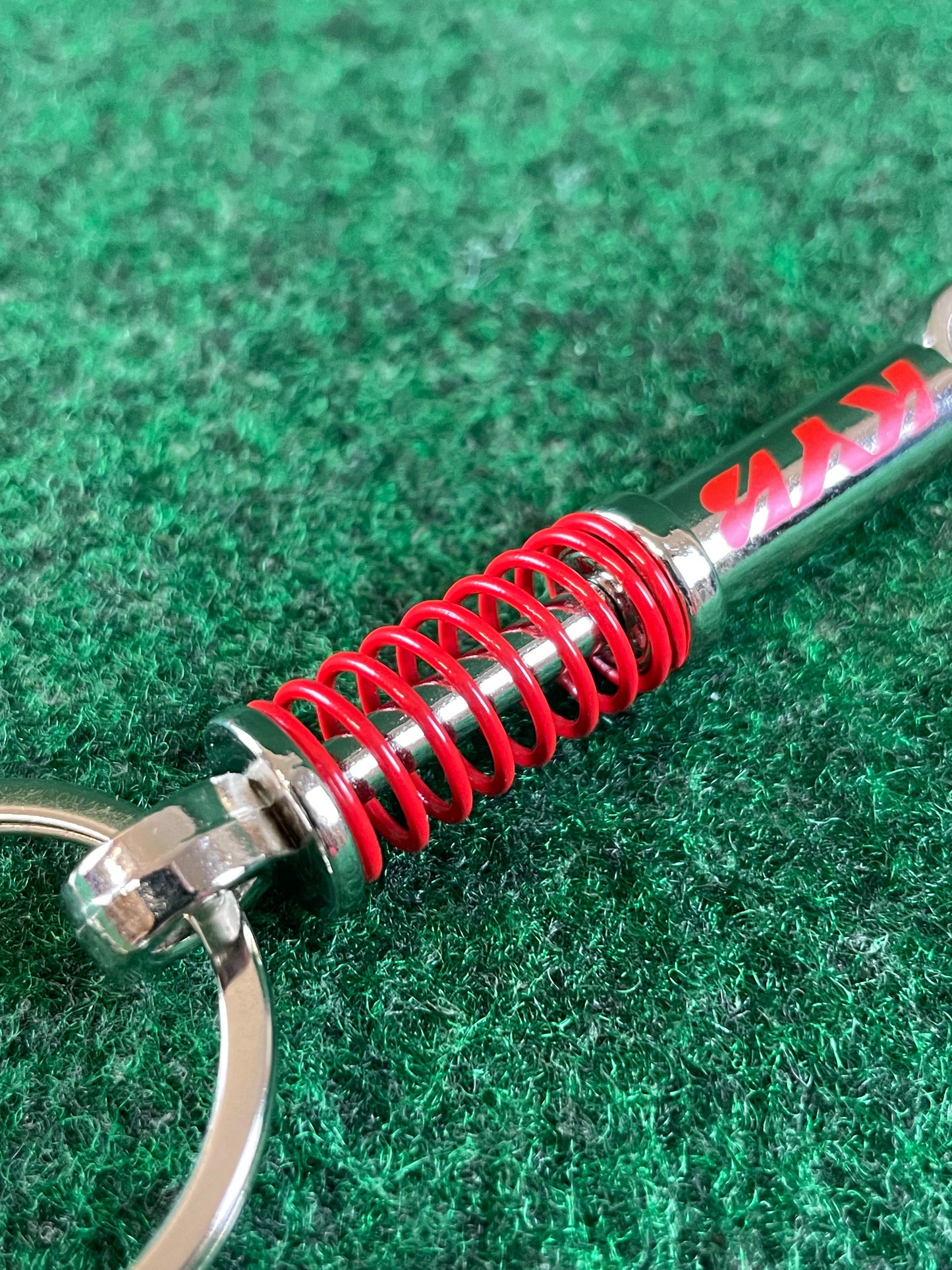KYB - Promotional Red/Chrome Coilover Suspension Keychain