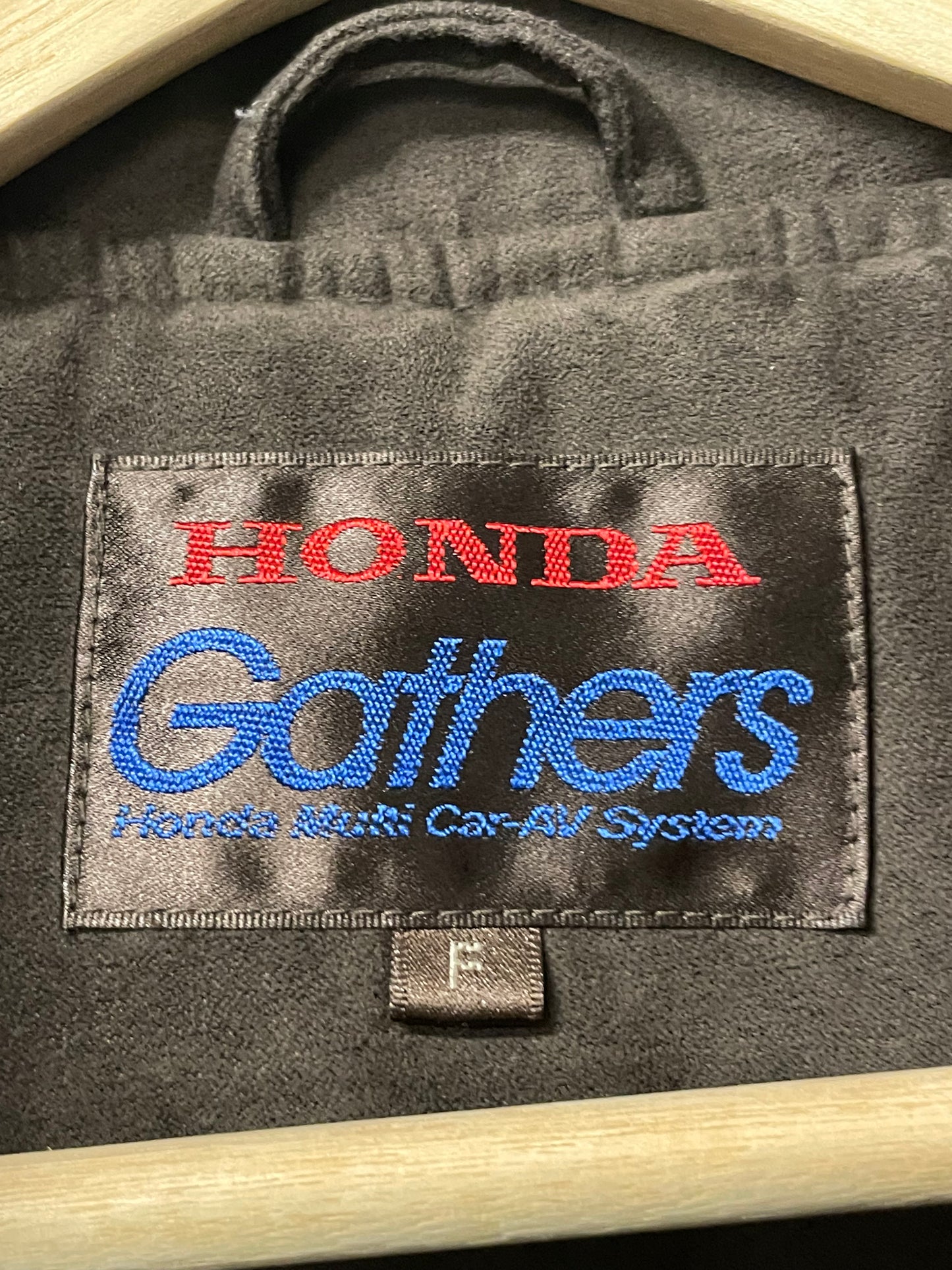 Honda & GATHERS - Insulated Brown Suede Style Exterior with HONDA Logo Lined Jacket