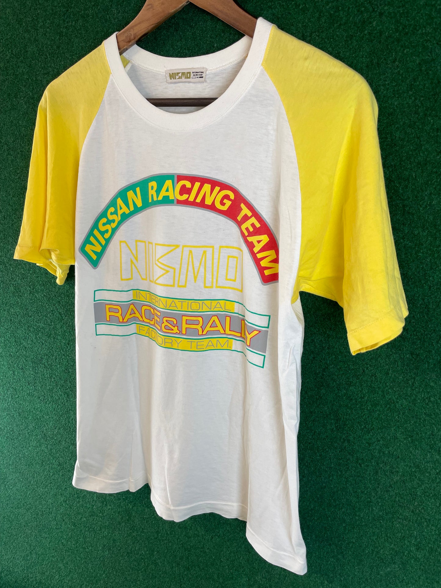 NISMO - Nissan International Race & Rally Team Vintage White/Yellow T-Shirt