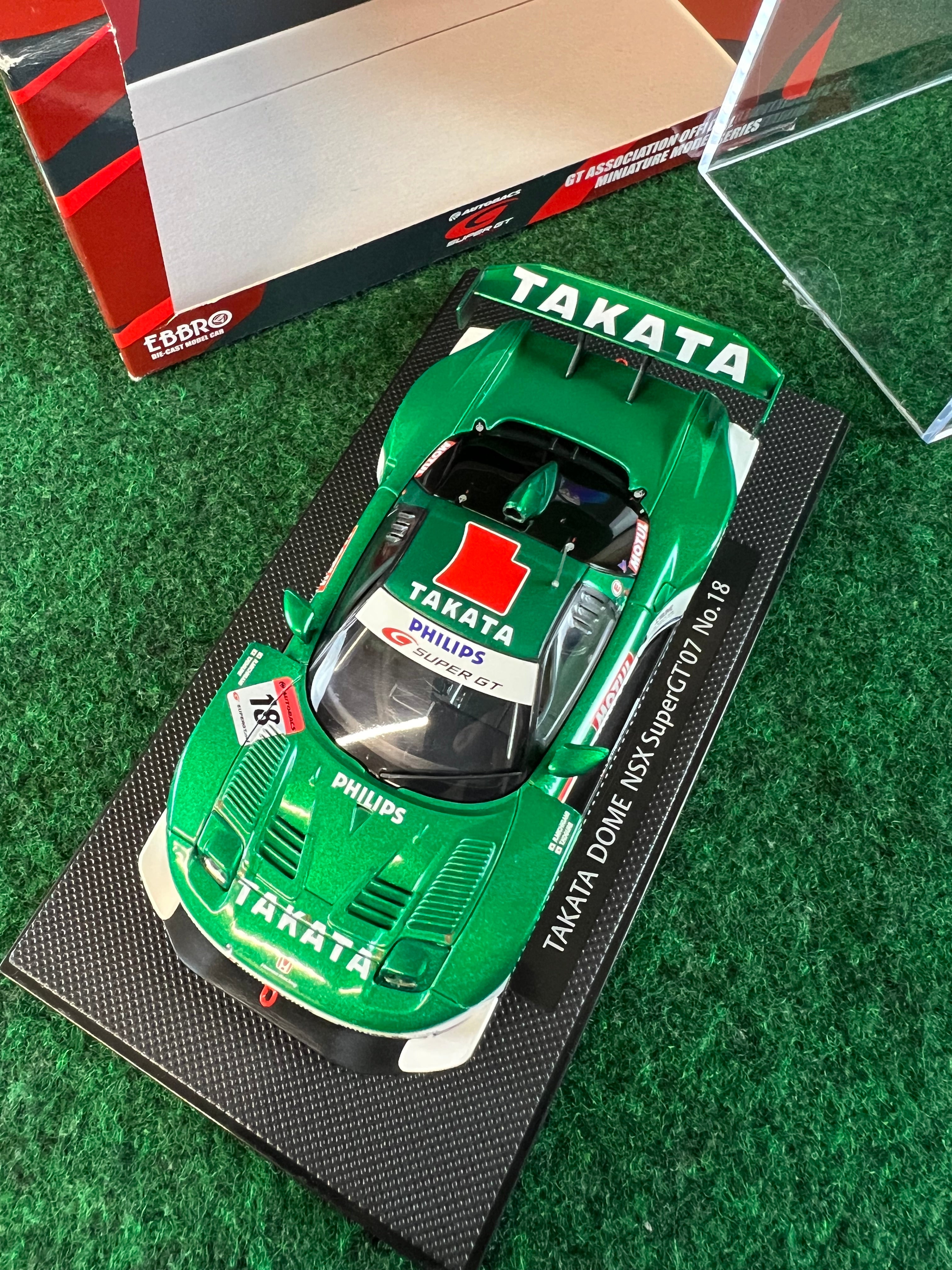 EBBRO - Super GT 2007 Takata Dome Honda NSX 1/43 Scale Diecast