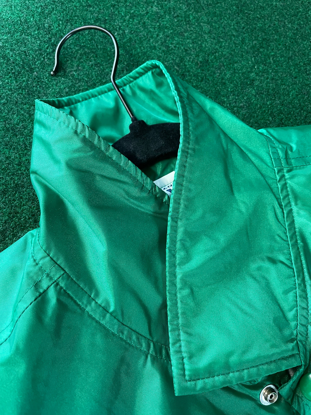 DUNLOP COM - Vintage Green Nylon Windbreaker Jacket