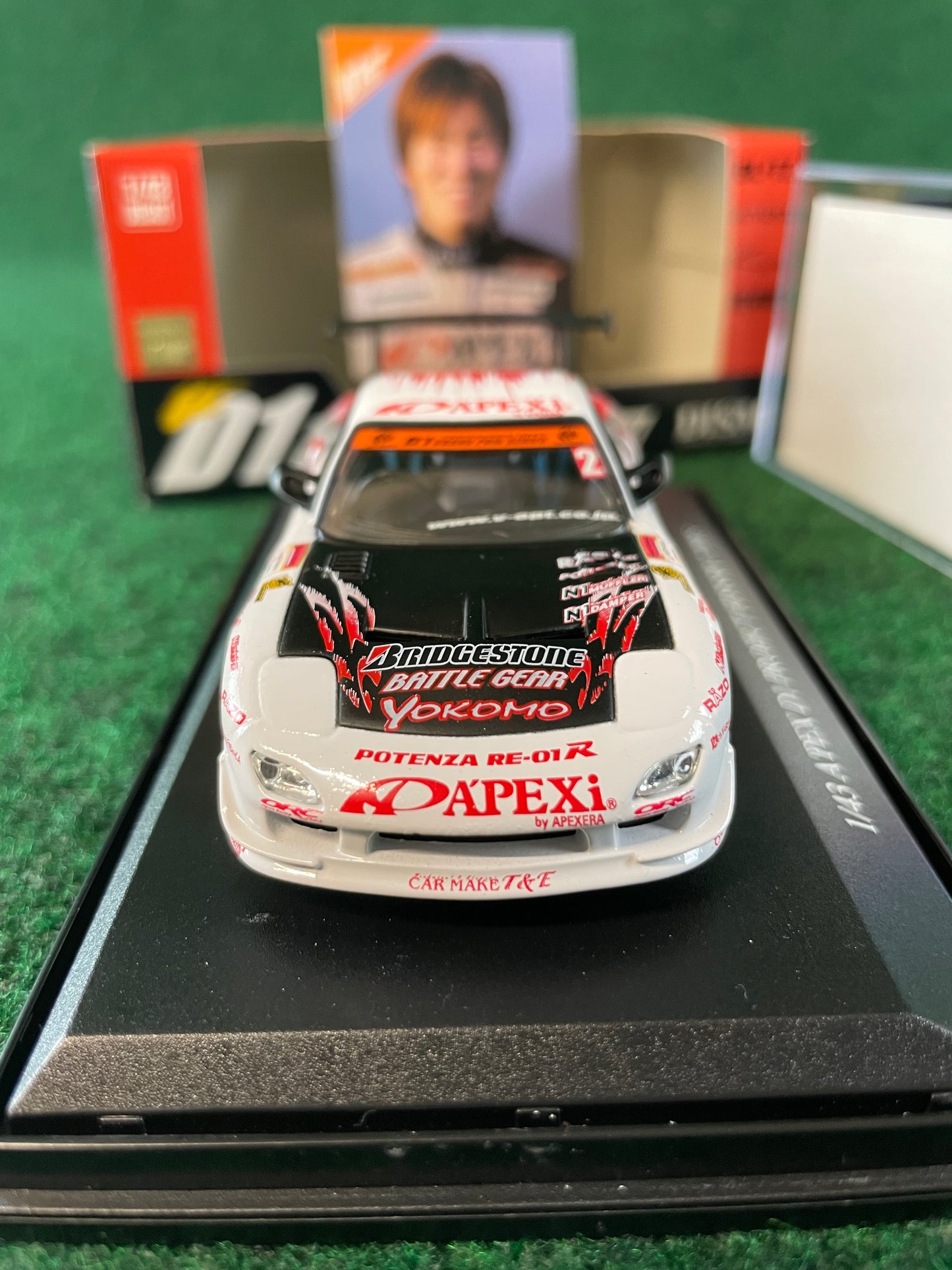 DISM D1 Grand Prix Memorial - 2005 A’pexi Mazda RX-7 1/43 Scale Diecast