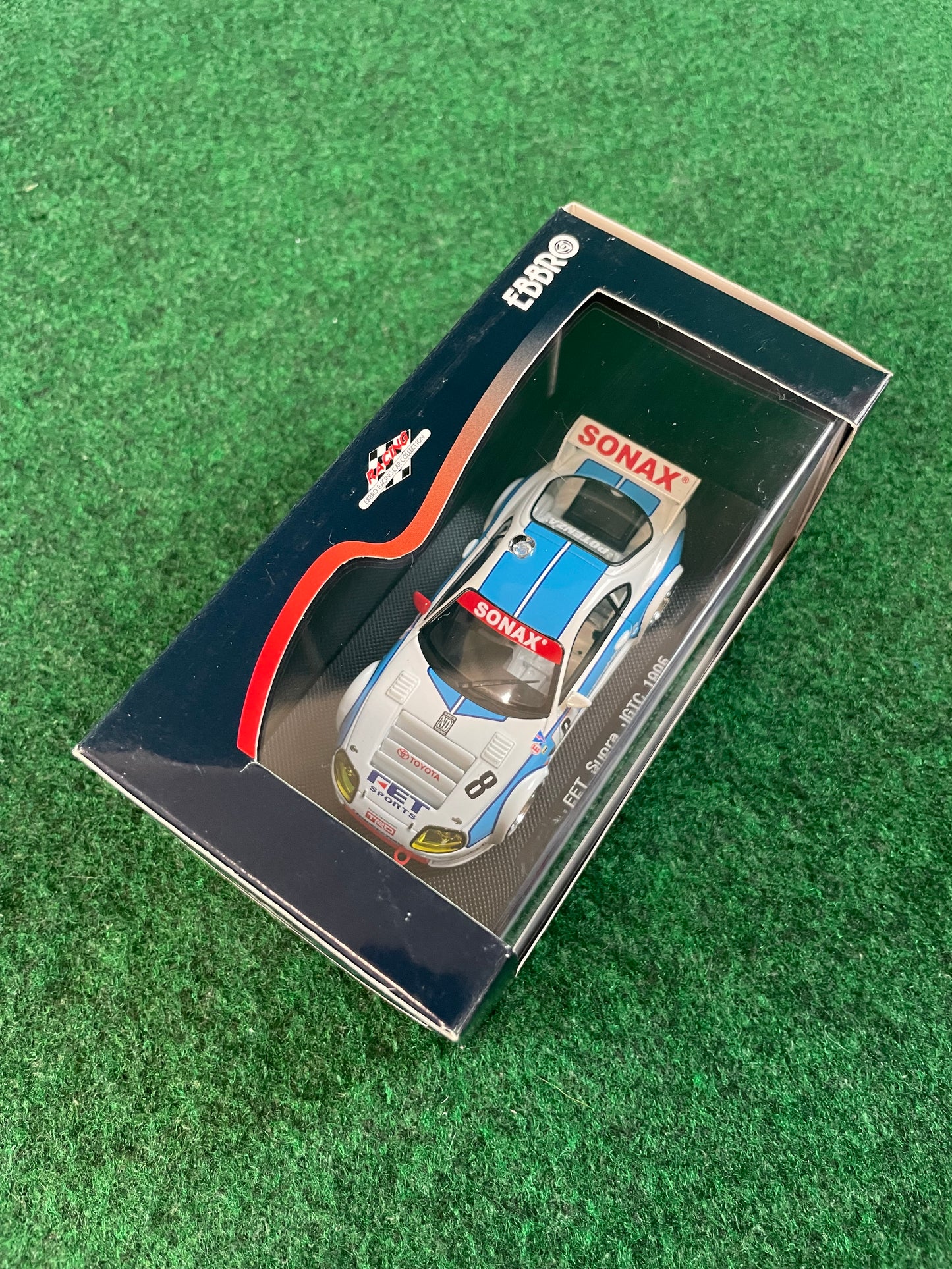 EBBRO - 1995 JGTC FET Sonax Toyota Supra 1/43 Scale Diecast