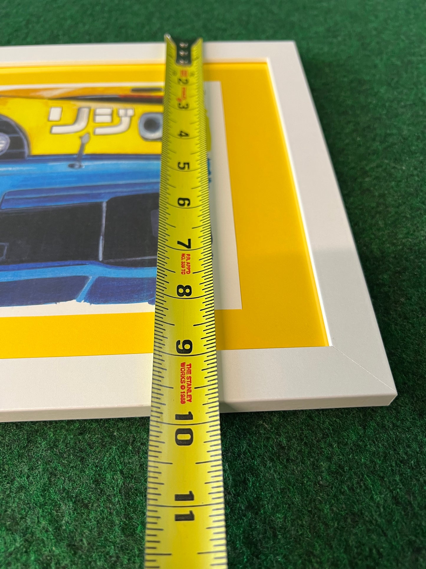 SPOON SPORTS Honda S2000 Racecar Framed, Hand Drawn, Watercolor Painted & Signed Print