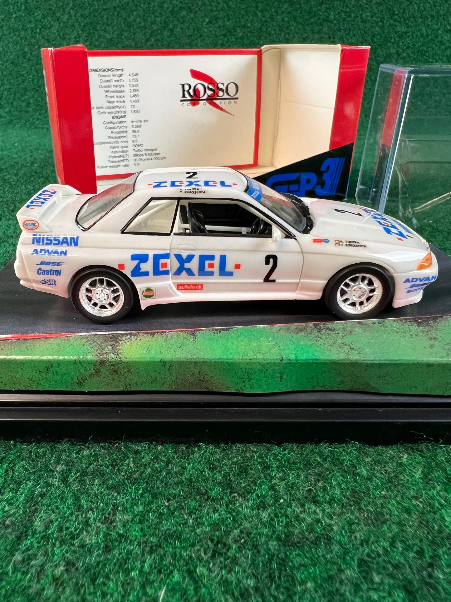 ROSSO - Zexel No. 2 Nissan Skyline R32 GT-R 1/43 Scale Model Car